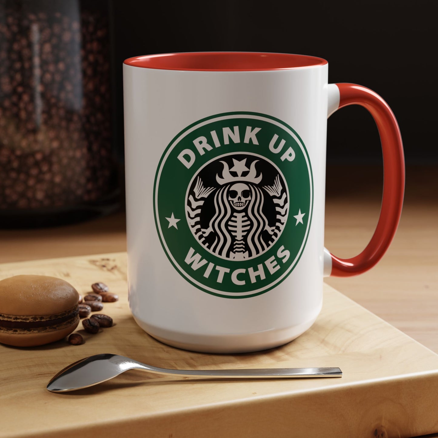 Skeleton Coffee Tea Mug for Starbucks Fan Drink Up Witches