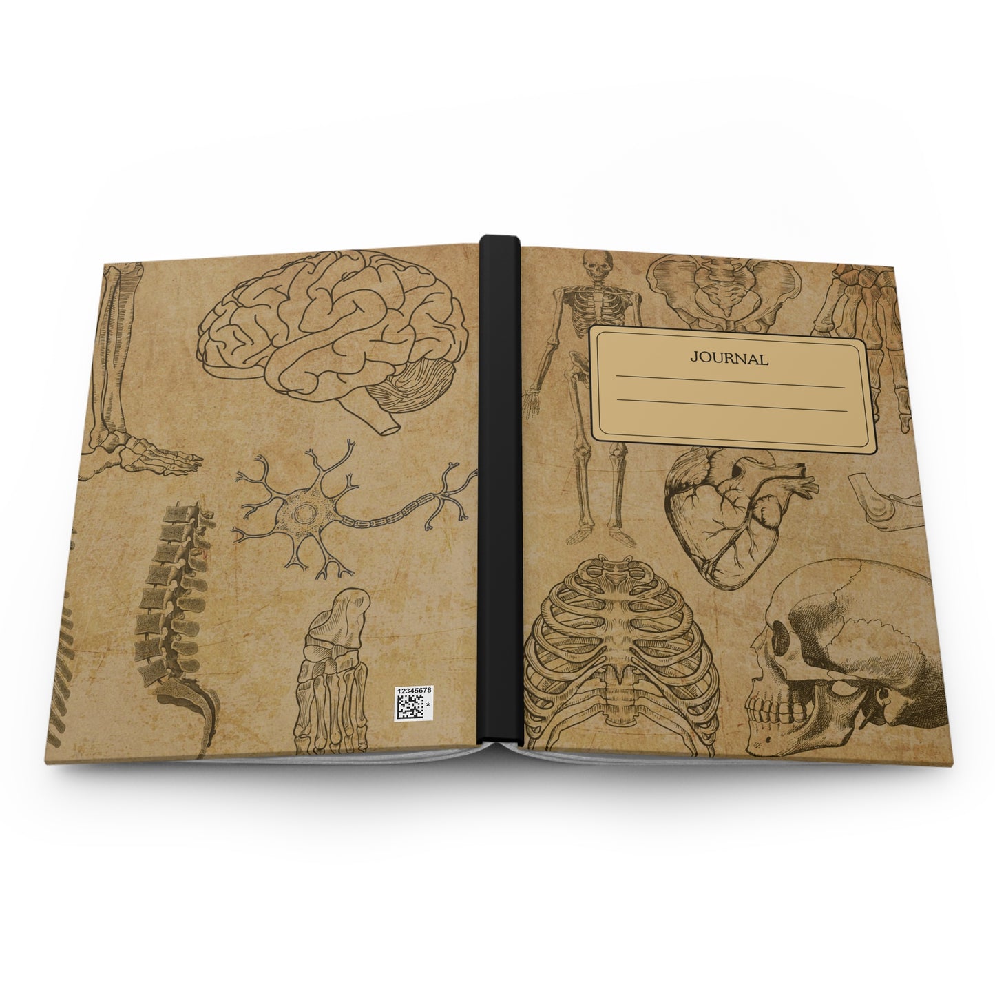Vintage Medical Human Anatomical Sketch Hardcover Notebook Journal