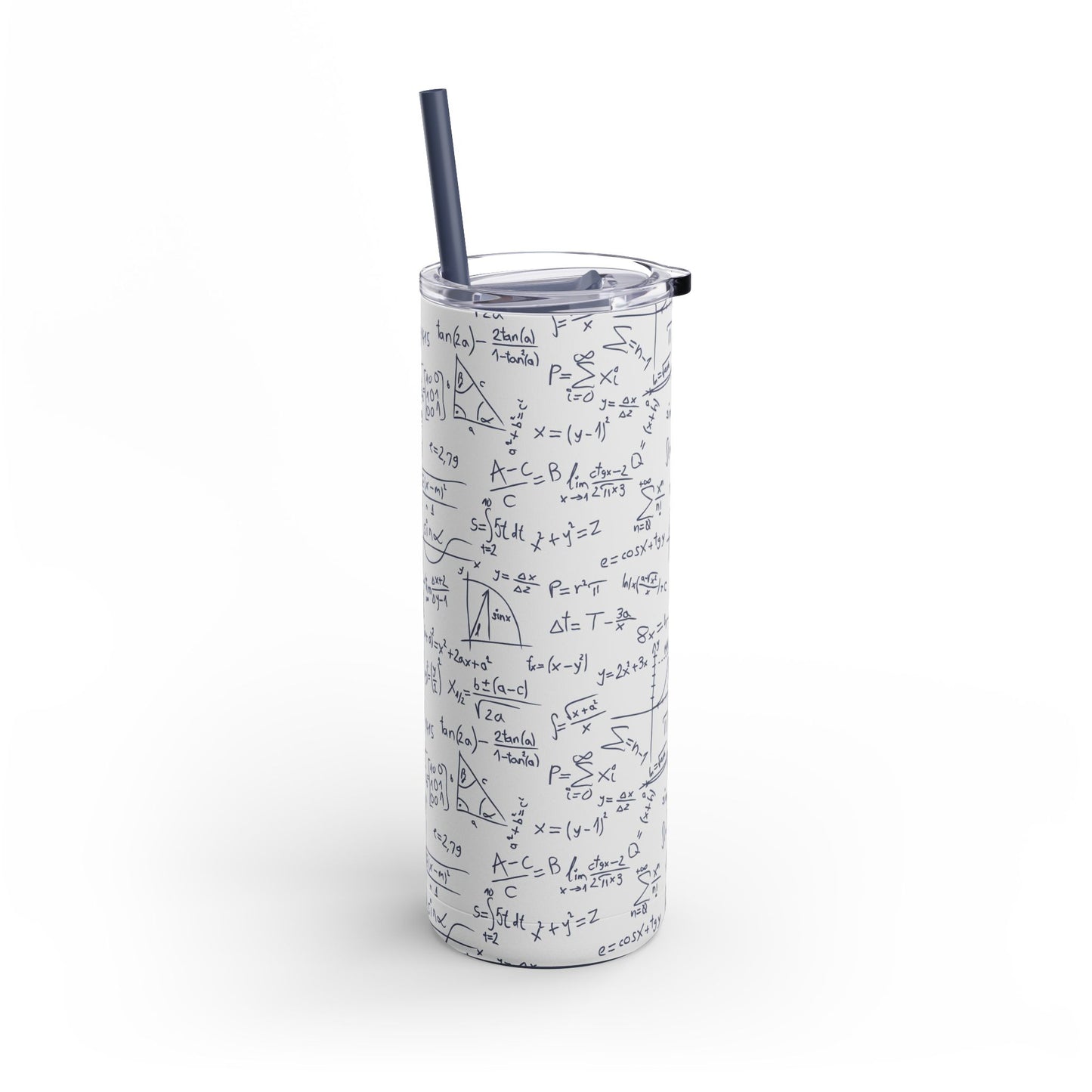 Mathematics Lovers Science Math Pattern Skinny Matte Tumbler Hunting Birthday Christmas Gifts