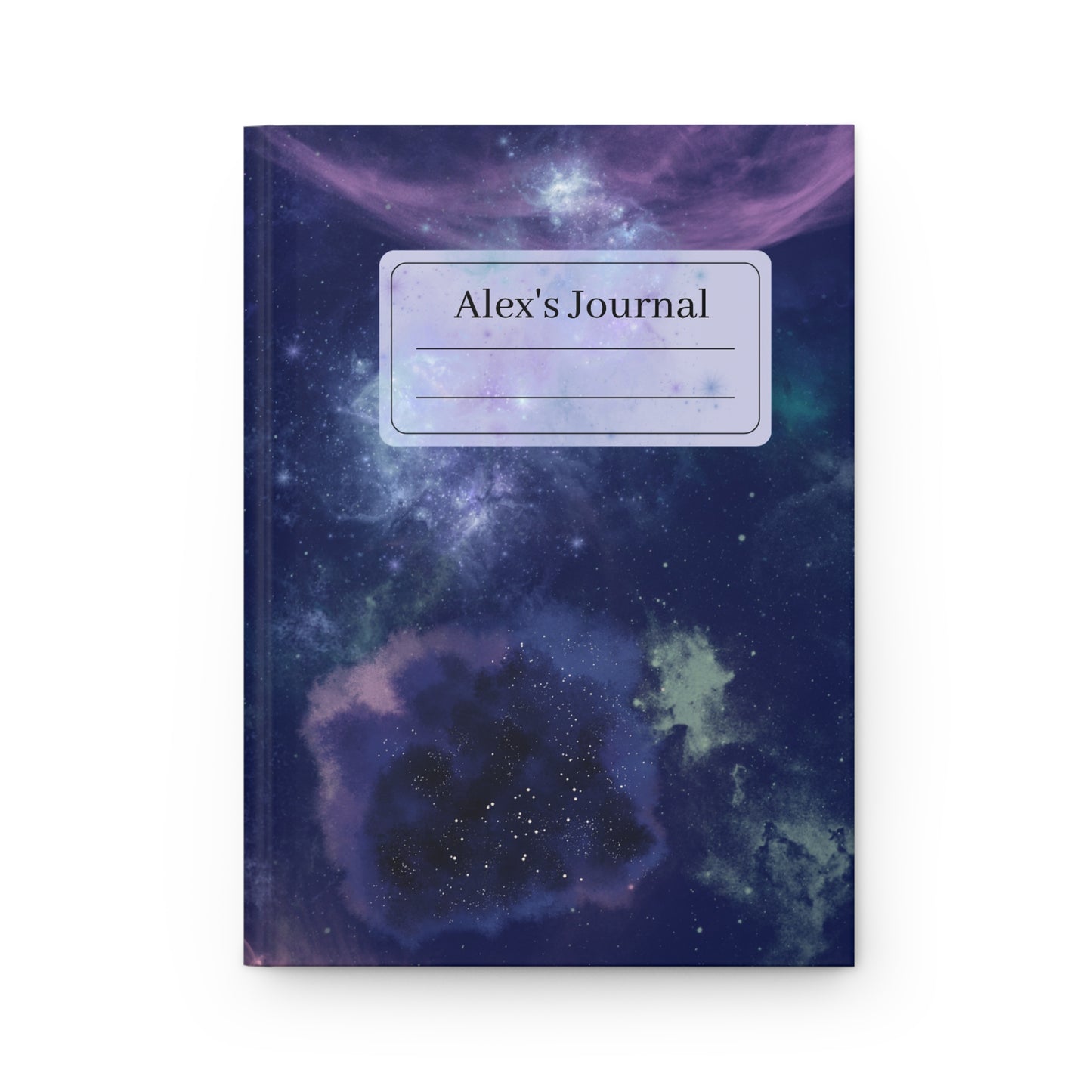 Personalized Name Galaxy Sky Hardcover Journal Notebook | College Book Lovers Gift Idea
