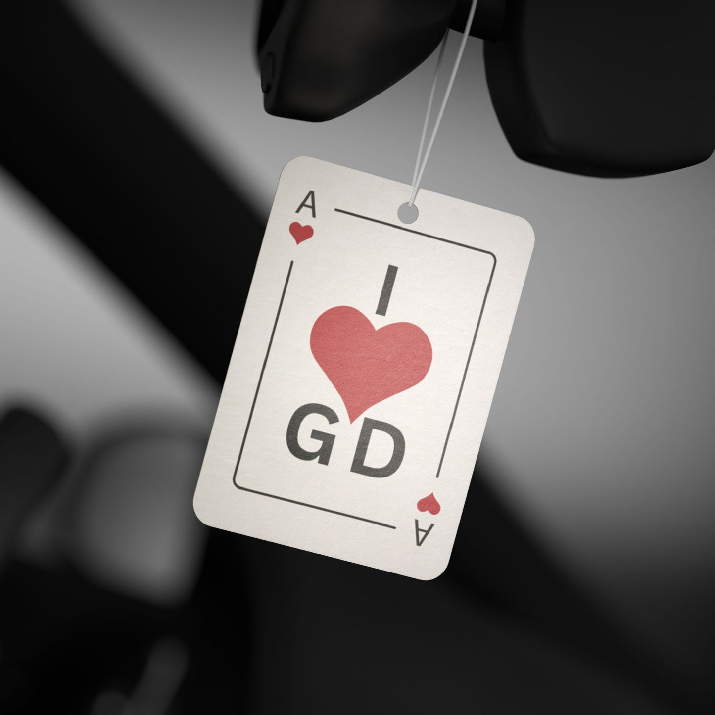 I Love GD Fans - Ace of Heart Car Air Freshener | Birthday Christmas Festival Concert Gift Idea