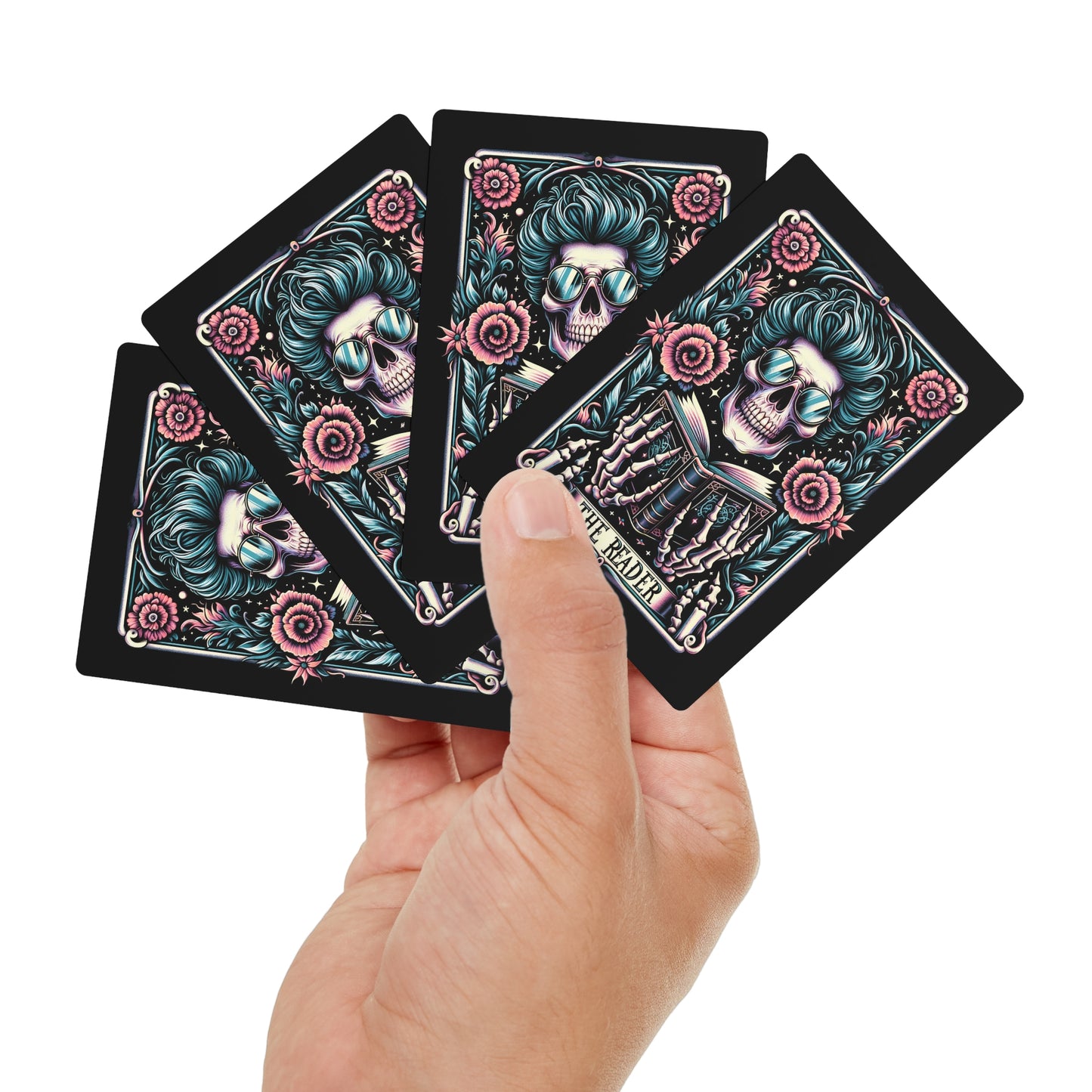 The Reader Skull Tarot Poker Cards Set | Birthday Christmas Souvenir Gift