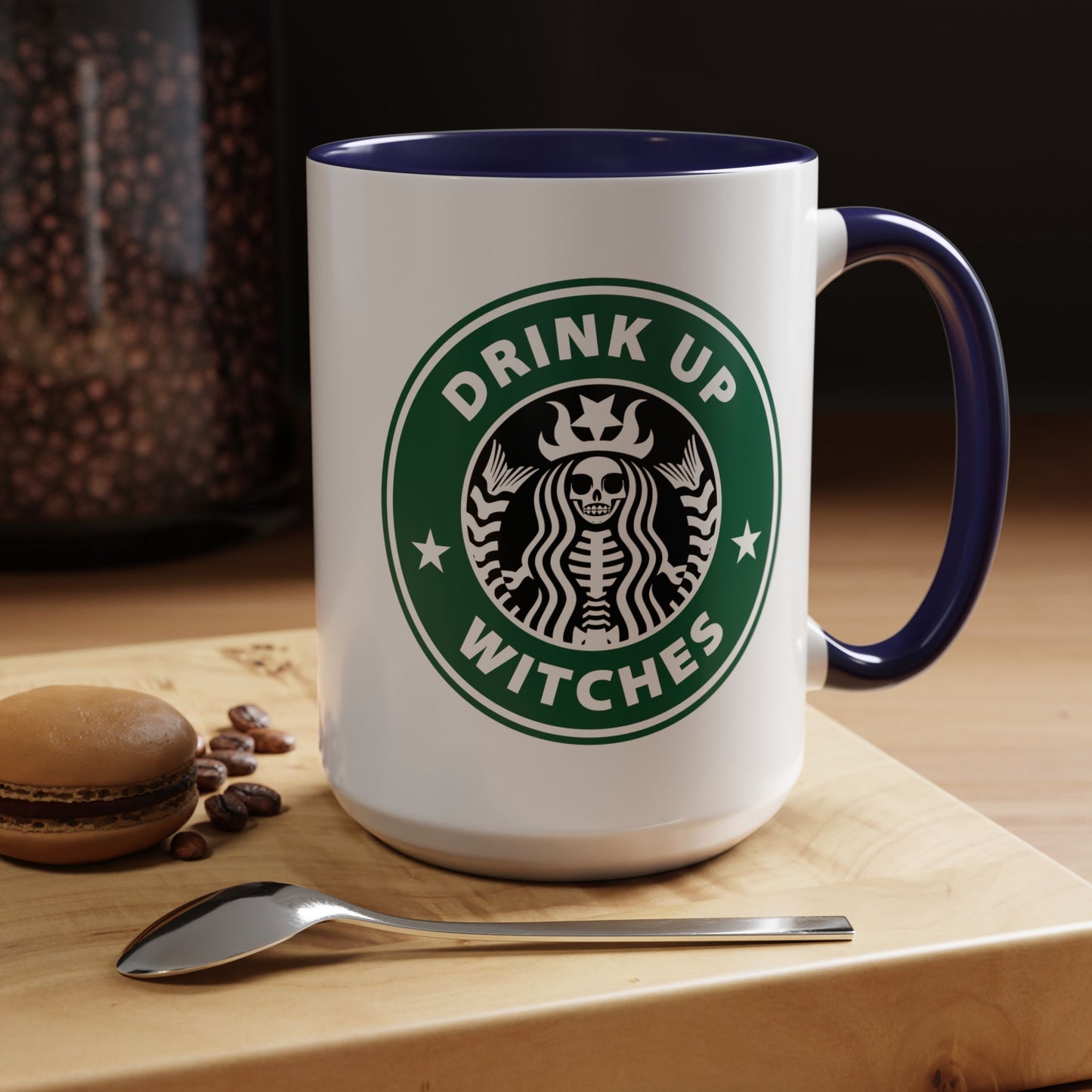 Skeleton Coffee Tea Mug for Starbucks Fan Drink Up Witches