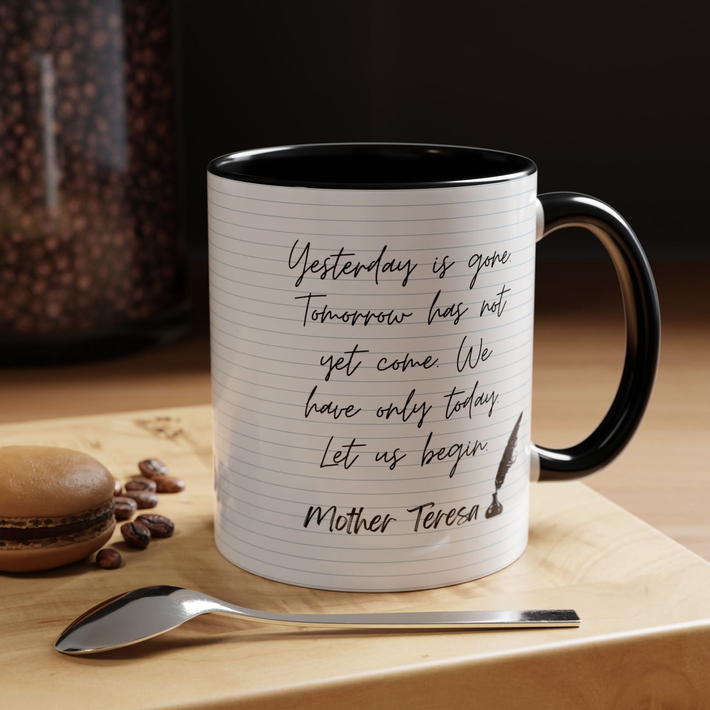 Learn With Mother Teresa Inspired Quotes Mug | Christian Gift Ideas