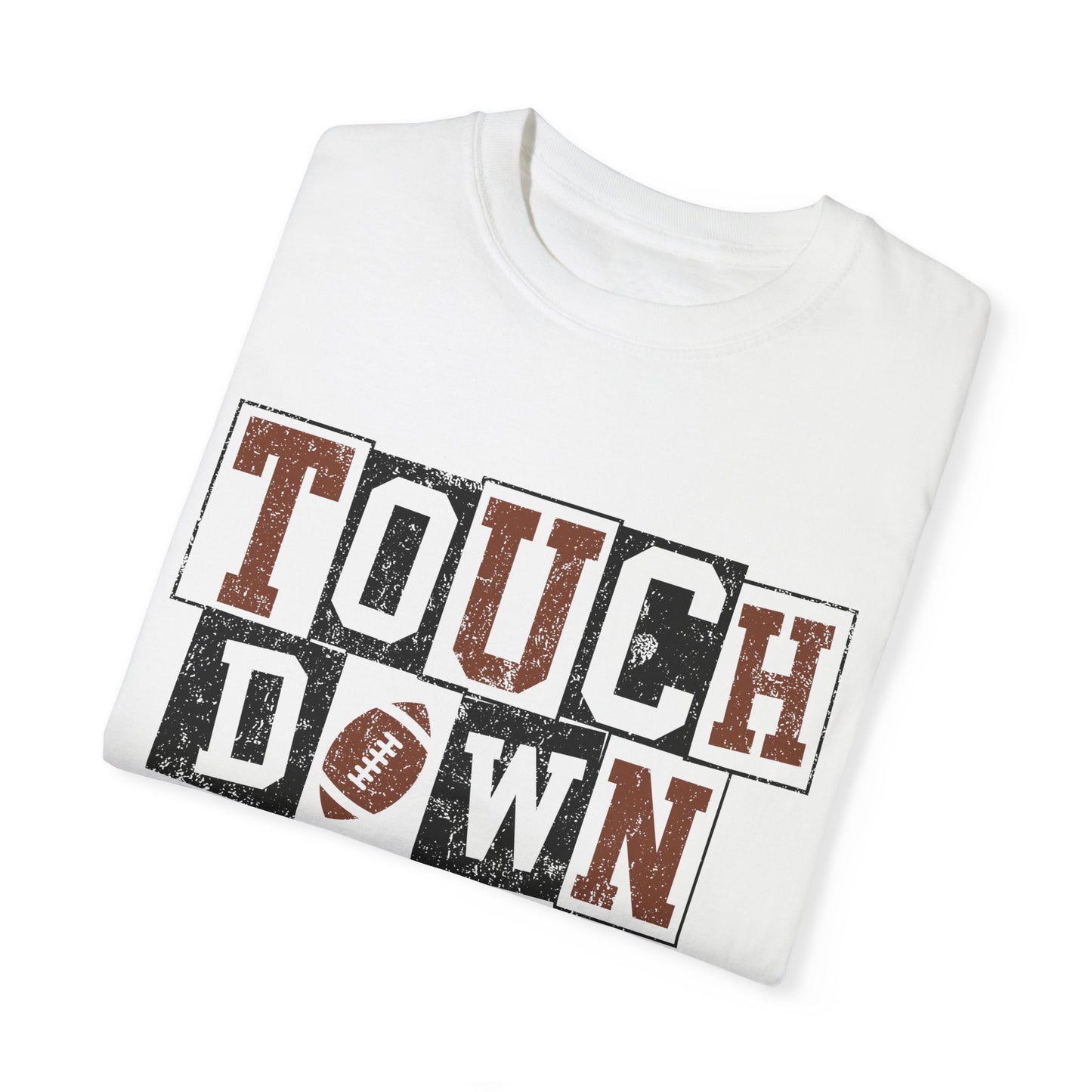 Football Season Unisex Garment-dyed Tee Comfort Color T-shirt - Touch Down Gift Ideas
