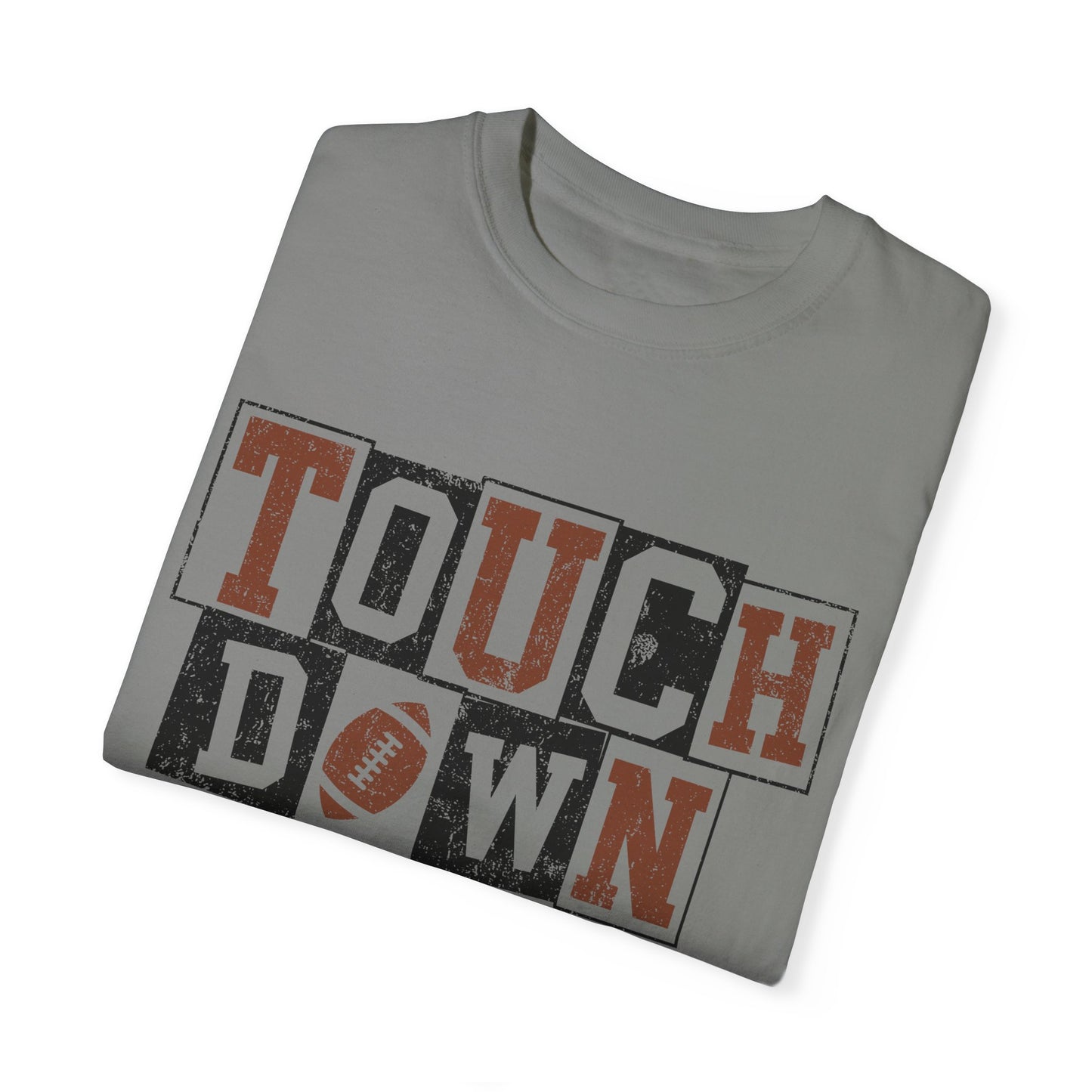 Football Season Unisex Garment-dyed Tee Comfort Color T-shirt - Touch Down Gift Ideas