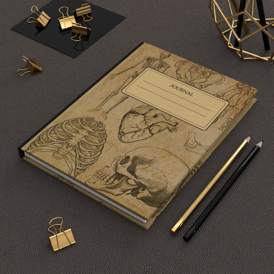 Vintage Medical Human Anatomical Sketch Hardcover Notebook Journal