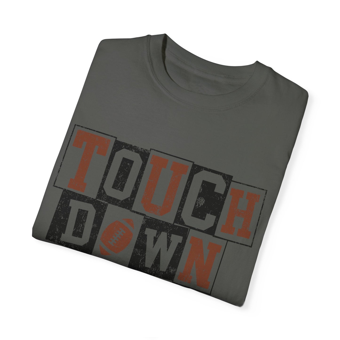 Football Season Unisex Garment-dyed Tee Comfort Color T-shirt - Touch Down Gift Ideas