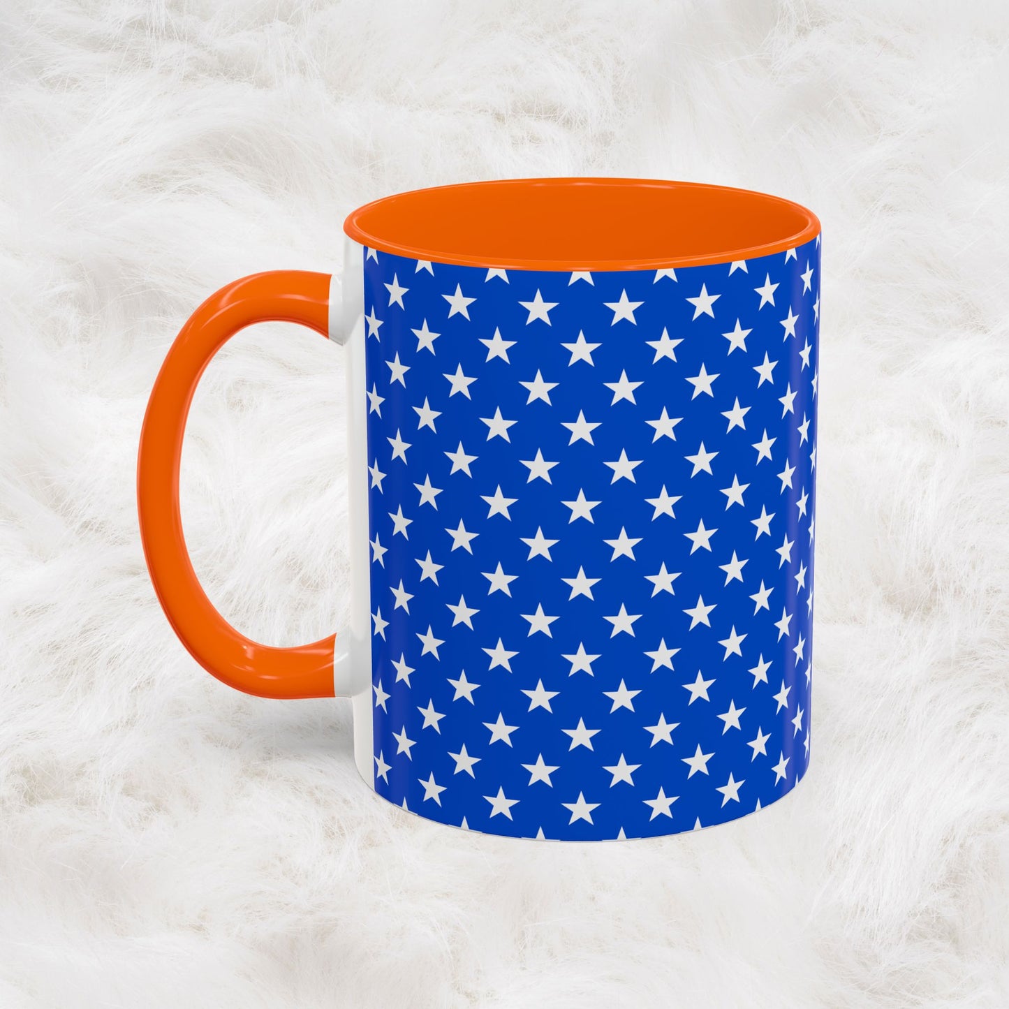 American Stars and Stripes USA Flag Accent Mug | Trending July 4th Gift Idea Coffee Tea Cup