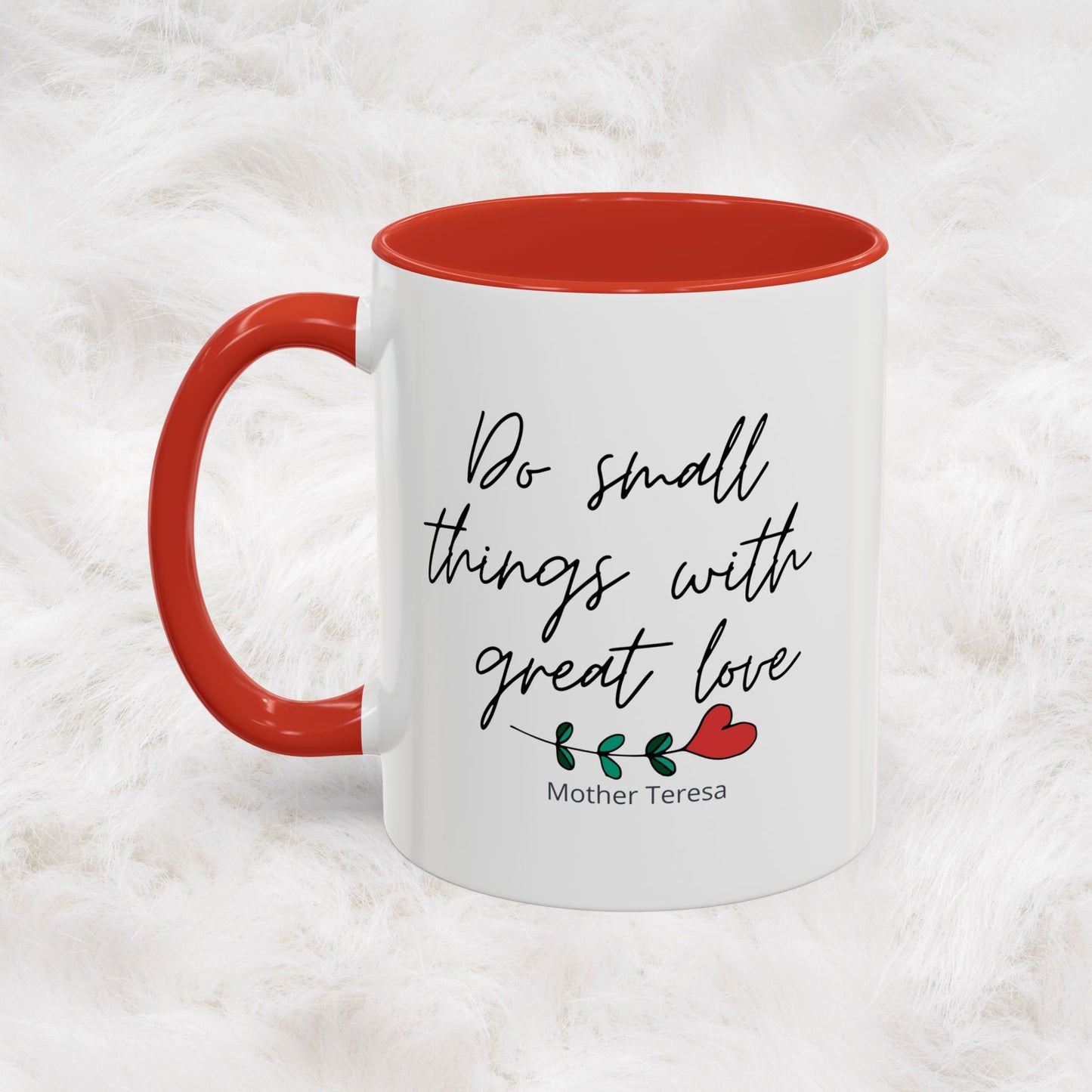 Mother Teresa Quote Mug - Do small things with great love | Souvenir Coffee Tea Cup