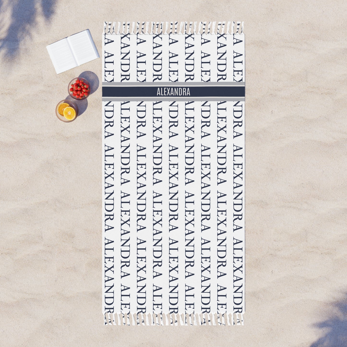 Personalized Name Sarong Boho Beach Cloth Towel Luxury Unique Design Art Outfit