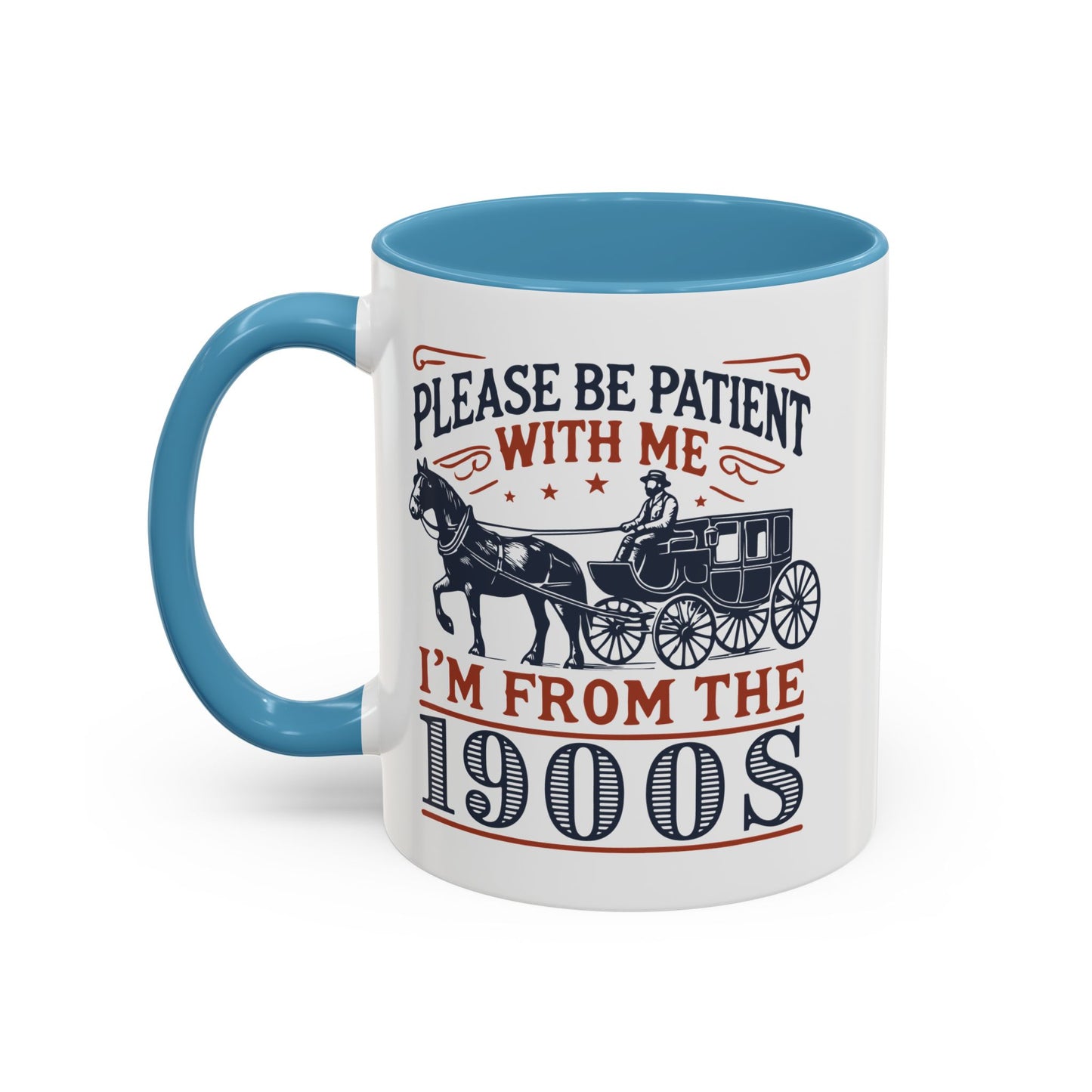 Vintage Retro Vibe Coffee Tea Mug - Hot Trending Navy Blue Merch Gift