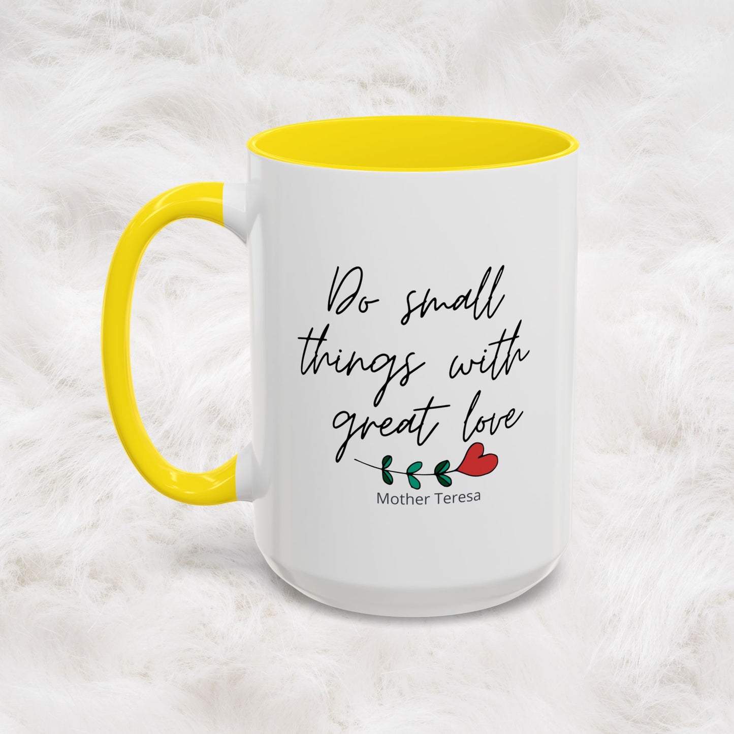 Mother Teresa Quote Mug - Do small things with great love | Souvenir Coffee Tea Cup