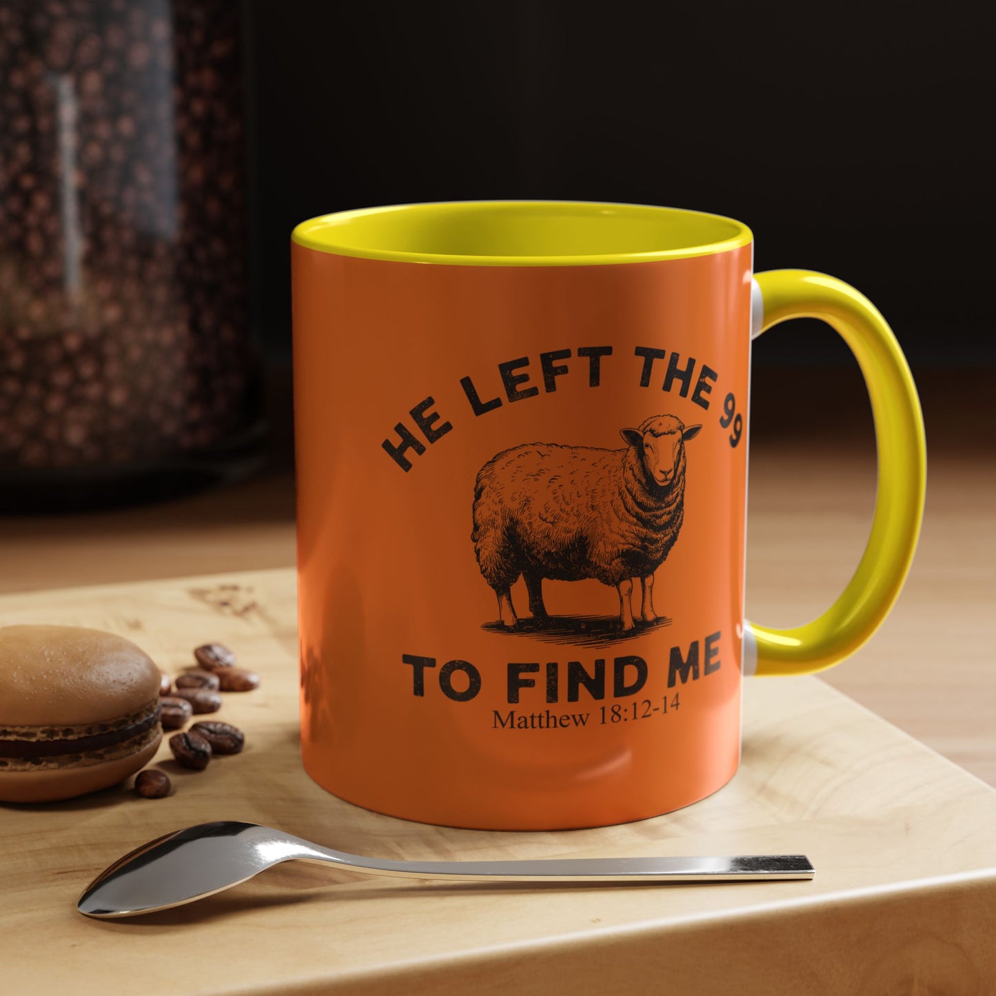He Left the 99 Sheep Coffee Tea Mug — Inspirational Christian Matthew 18:12-14 Souvenir Cup