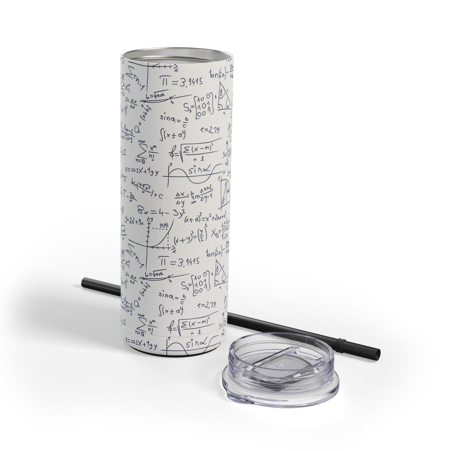 Mathematics Lovers Science Math Pattern Skinny Matte Tumbler Hunting Birthday Christmas Gifts