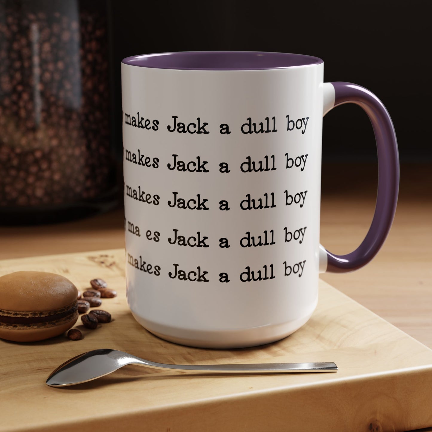 The Shining Coffee Mug — All Work and No Play Makes Jack a Dull Boy | Horror Movie Gift, Novelty Ceramic Cup