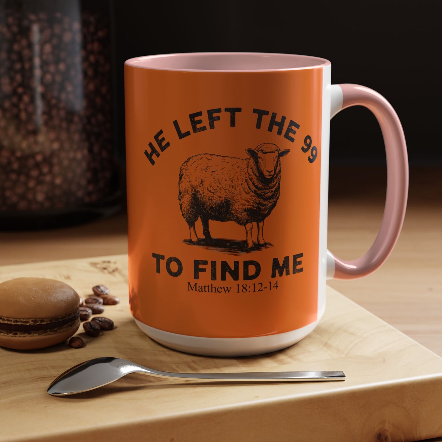 He Left the 99 Sheep Coffee Tea Mug — Inspirational Christian Matthew 18:12-14 Souvenir Cup