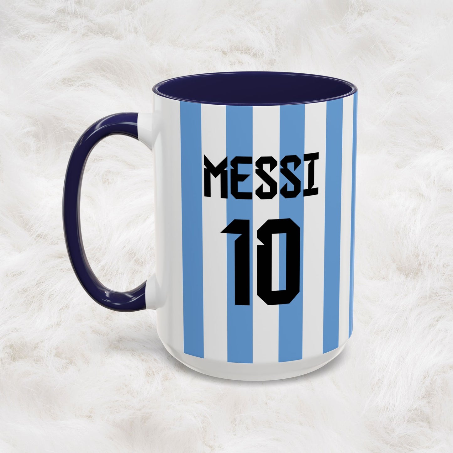 Personalized Name & Number Argentina Jersey Football Soccer World Cup Mug | Lionel Messi Fans | Hunting Birthday Christmas Gift Present