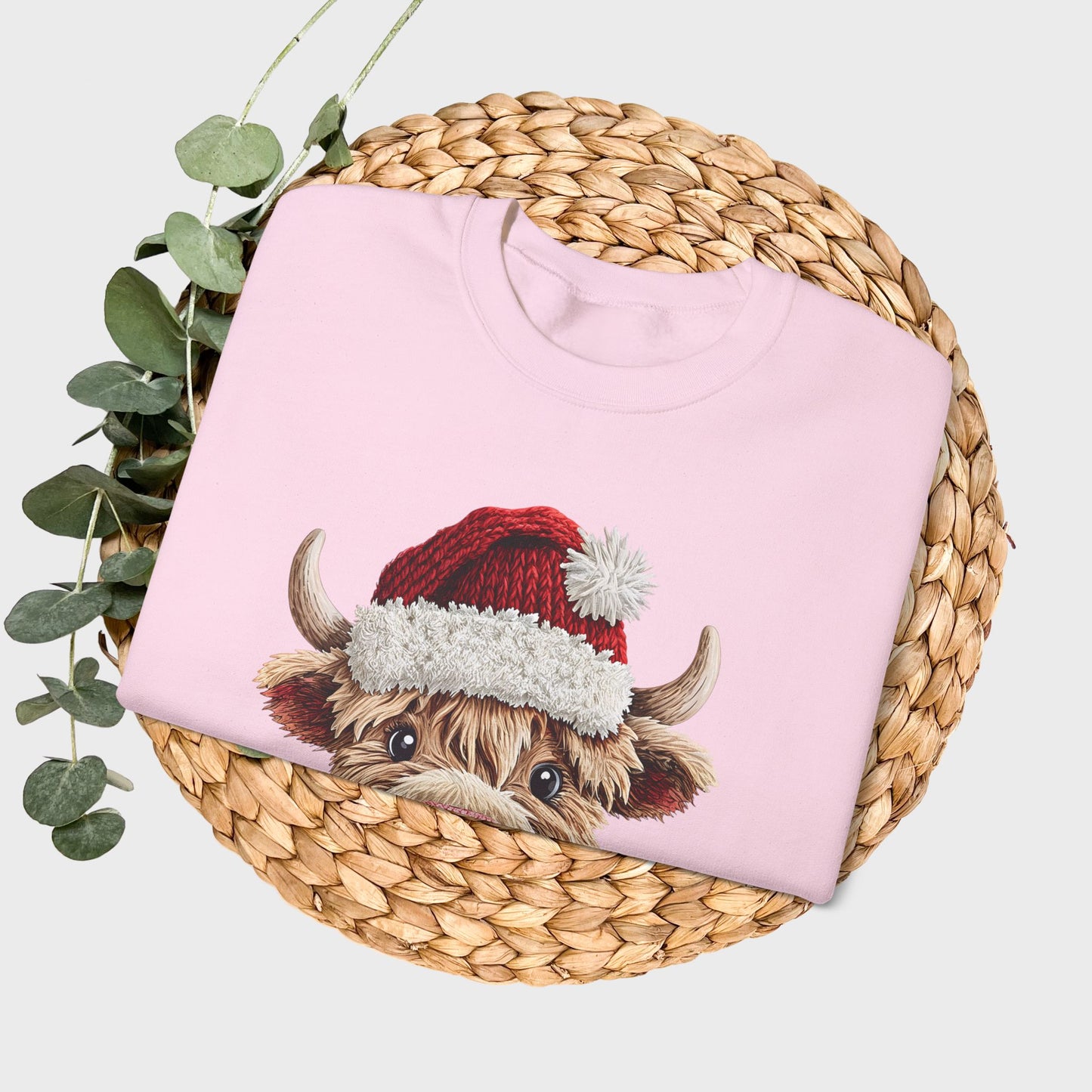 Cute Highland Cow Crewneck Sweatshirt — Cozy Everyday Gift Ideas