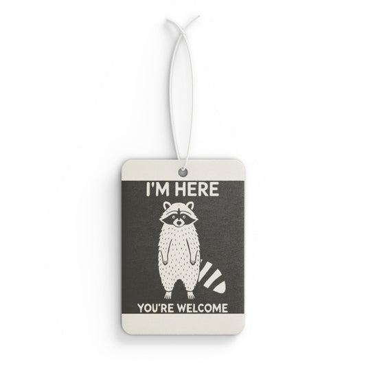 Funny Cute Raccoon Car Air Freshener | Animal Lovers Gift Idea