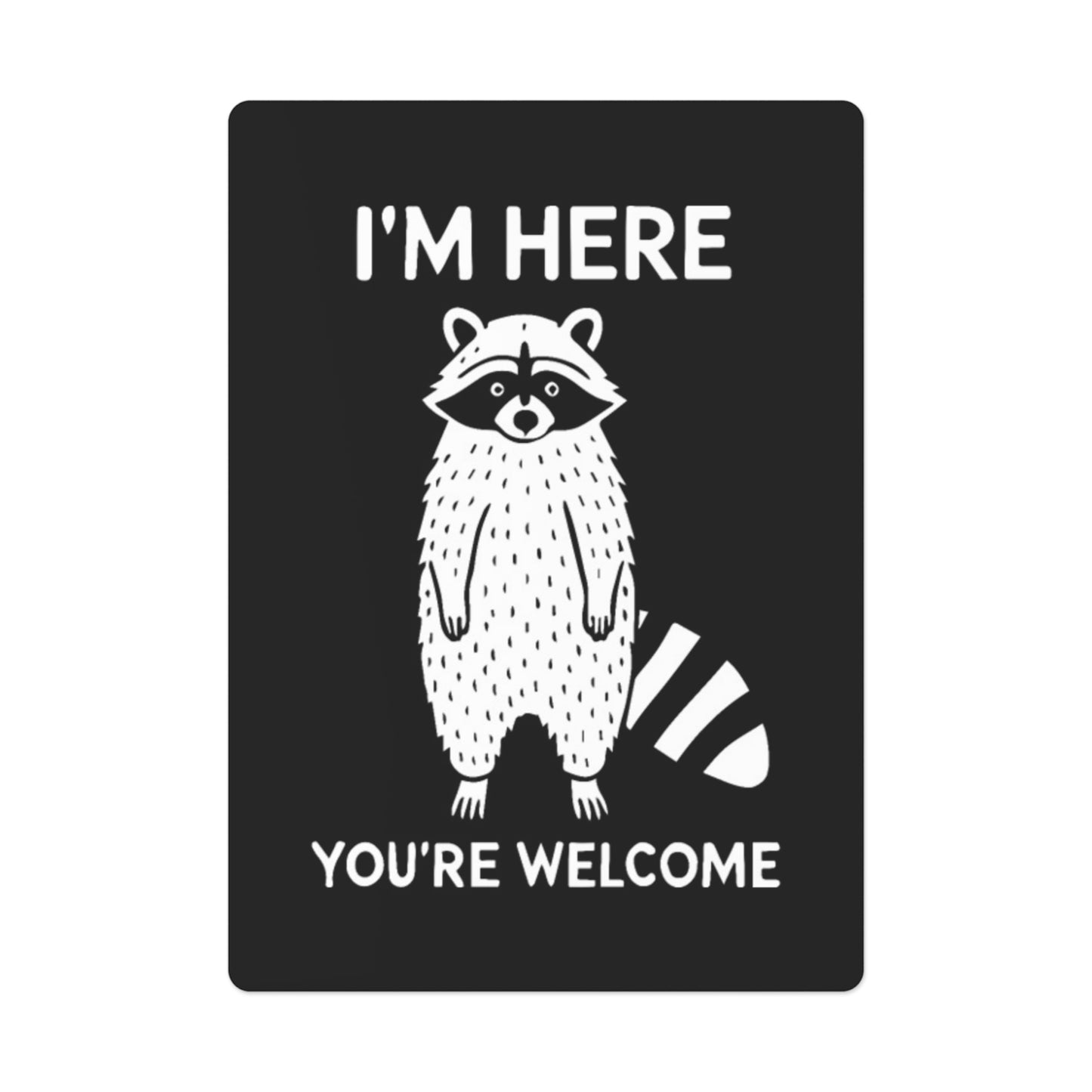 Cute Raccoon Poker Cards | Souvenir Play Card for Pet Lover | Hunting Christmas Birthday Gift