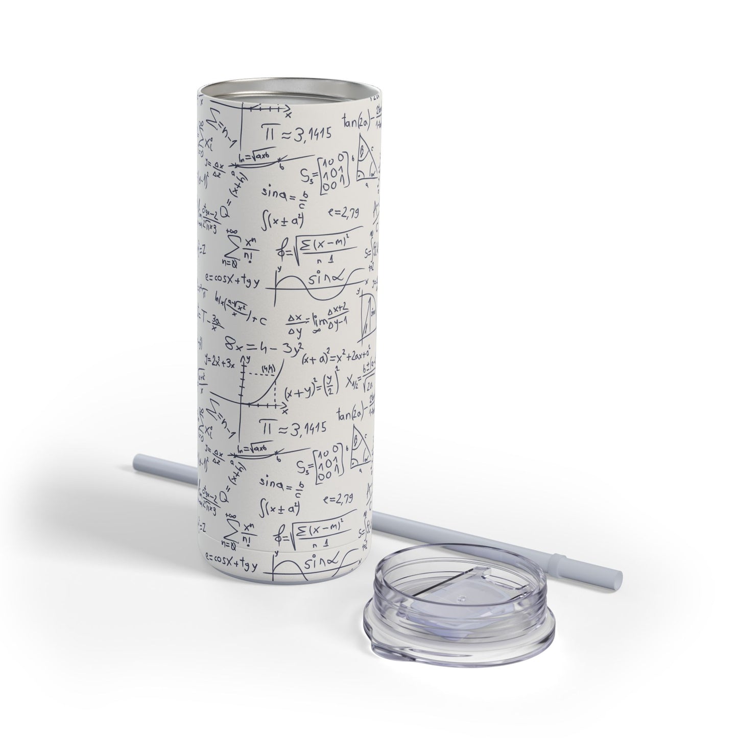 Mathematics Lovers Science Math Pattern Skinny Matte Tumbler Hunting Birthday Christmas Gifts
