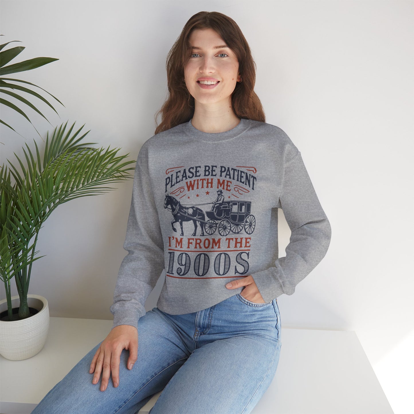 Vintage Retro Vibe Unisex Heavy Blend™ Crewneck Sweatshirt