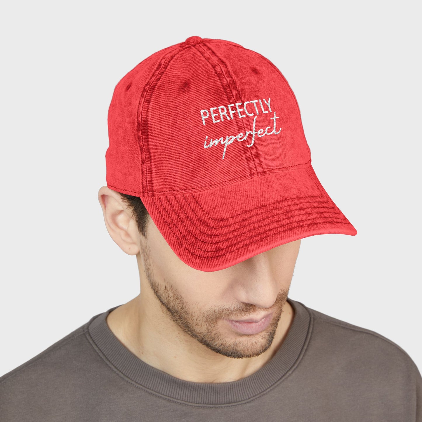Funny Cute Perfectly Imperfect Vintage Embroidered Cap | Gift Ideas for Yourself and Your Loved Ones