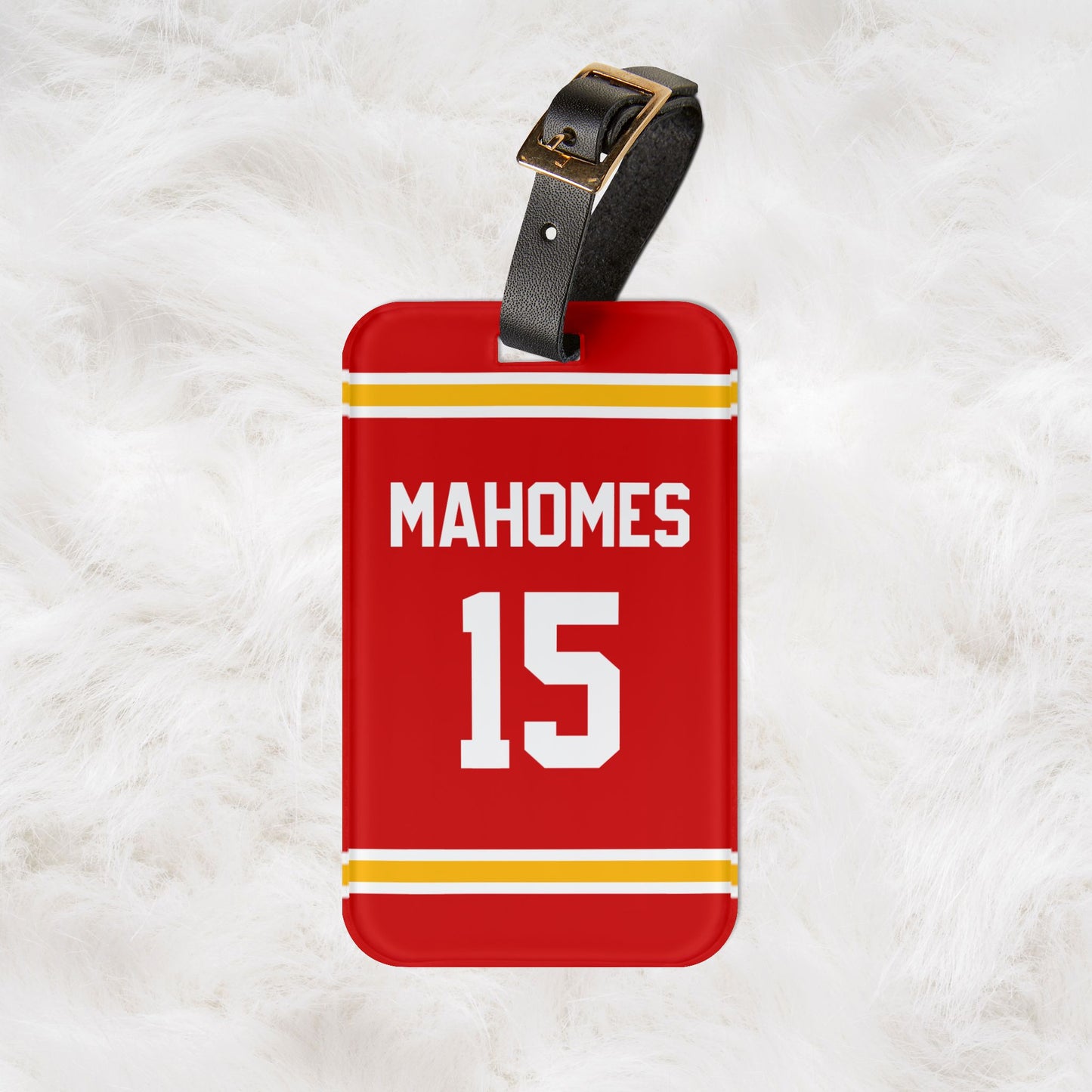 Personalized Name & Number Travel ID Kansas City Chiefs Sport Football Fan Luggage Tag | Vacation Birthday Christmas Gift