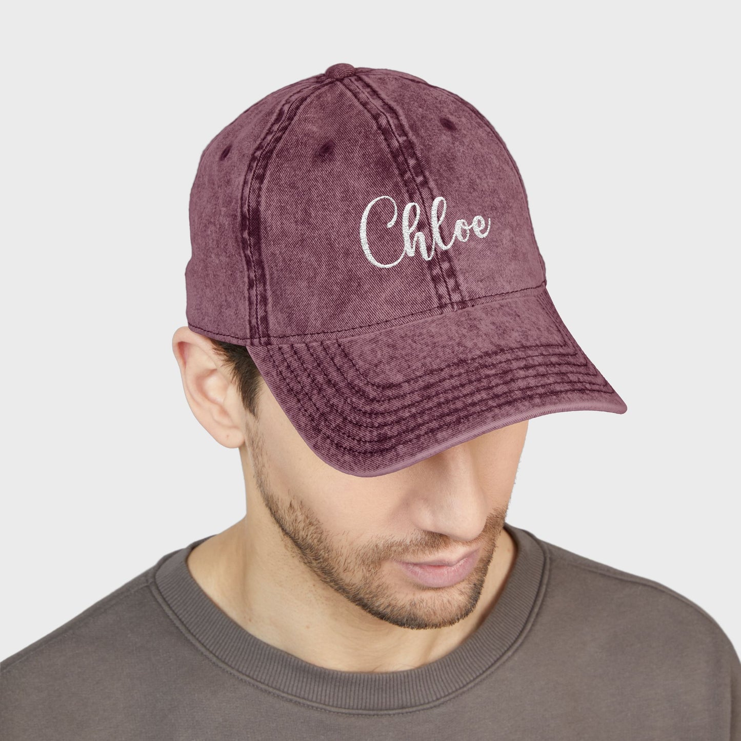Personalized Embroidered Name Vintage Cap Hat | Gift Idea