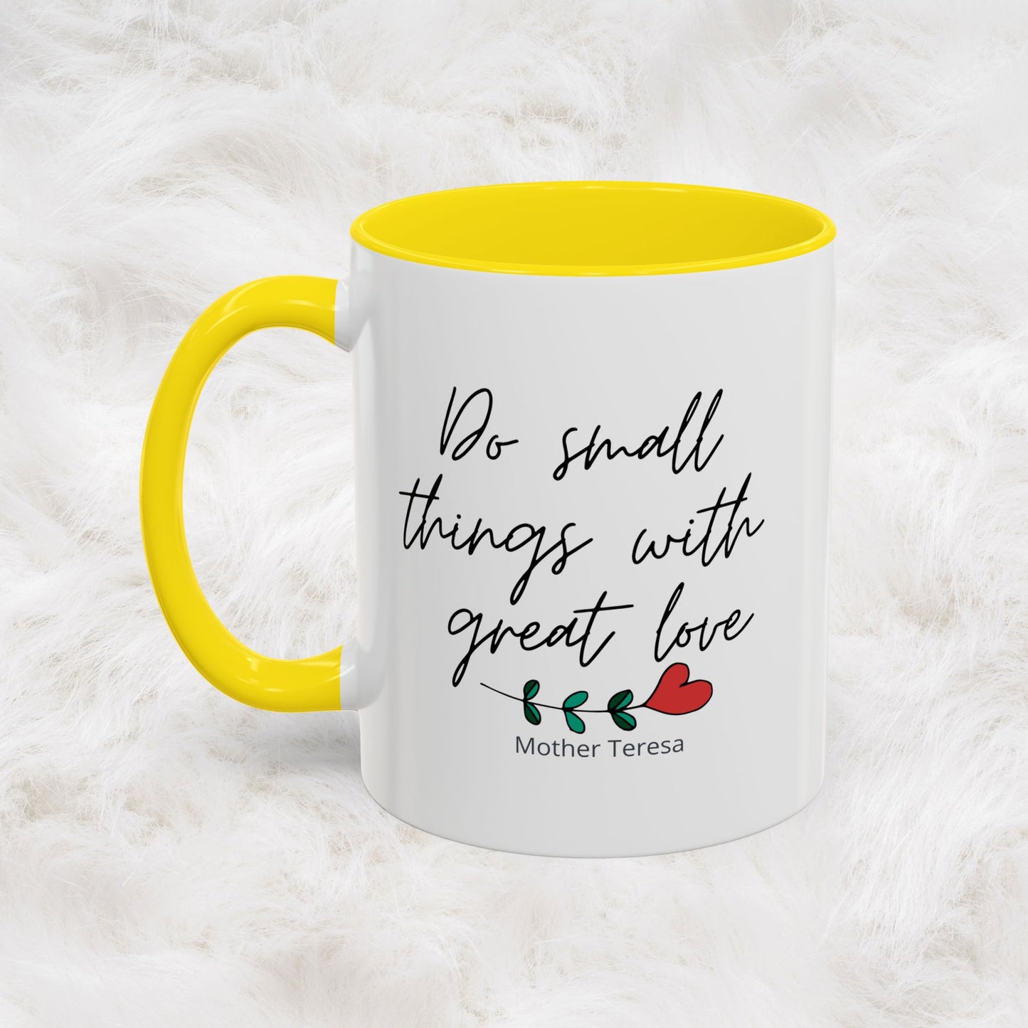 Mother Teresa Quote Mug - Do small things with great love | Souvenir Coffee Tea Cup