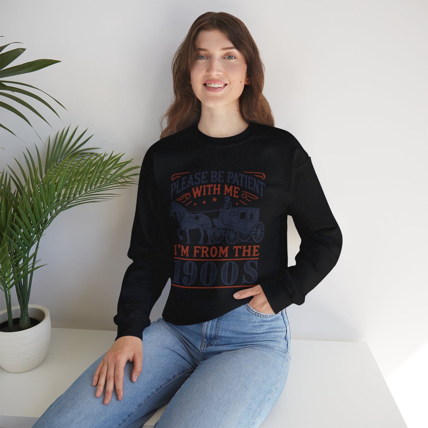Vintage Retro Vibe Unisex Heavy Blend™ Crewneck Sweatshirt