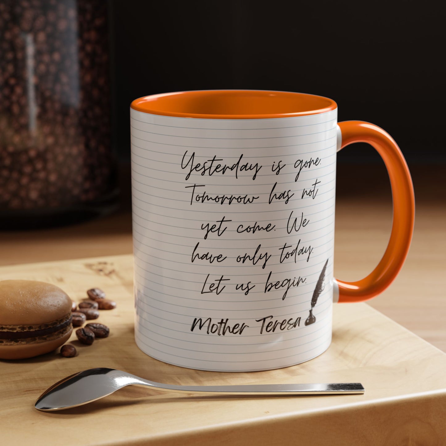 Learn With Mother Teresa Inspired Quotes Mug | Christian Gift Ideas