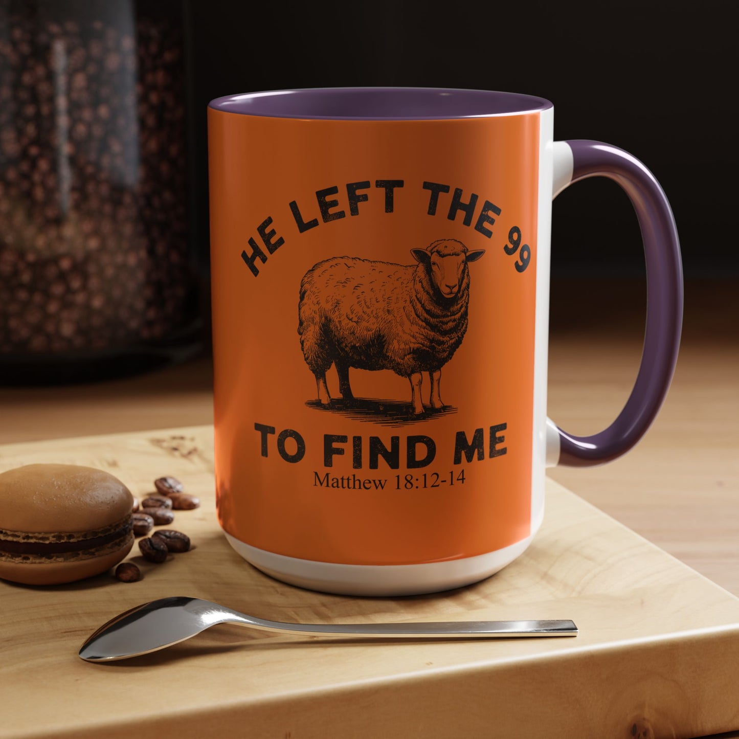He Left the 99 Sheep Coffee Tea Mug — Inspirational Christian Matthew 18:12-14 Souvenir Cup