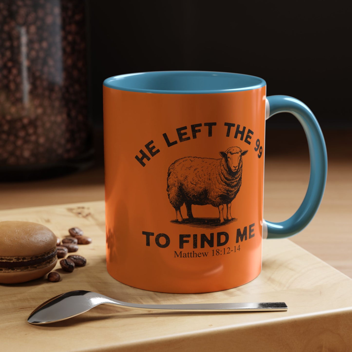 He Left the 99 Sheep Coffee Tea Mug — Inspirational Christian Matthew 18:12-14 Souvenir Cup