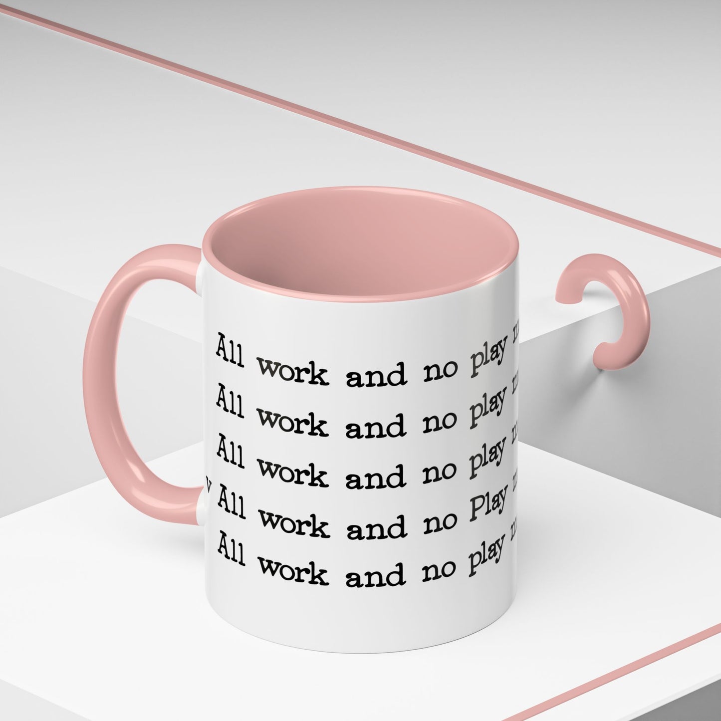 The Shining Coffee Mug — All Work and No Play Makes Jack a Dull Boy | Horror Movie Gift, Novelty Ceramic Cup