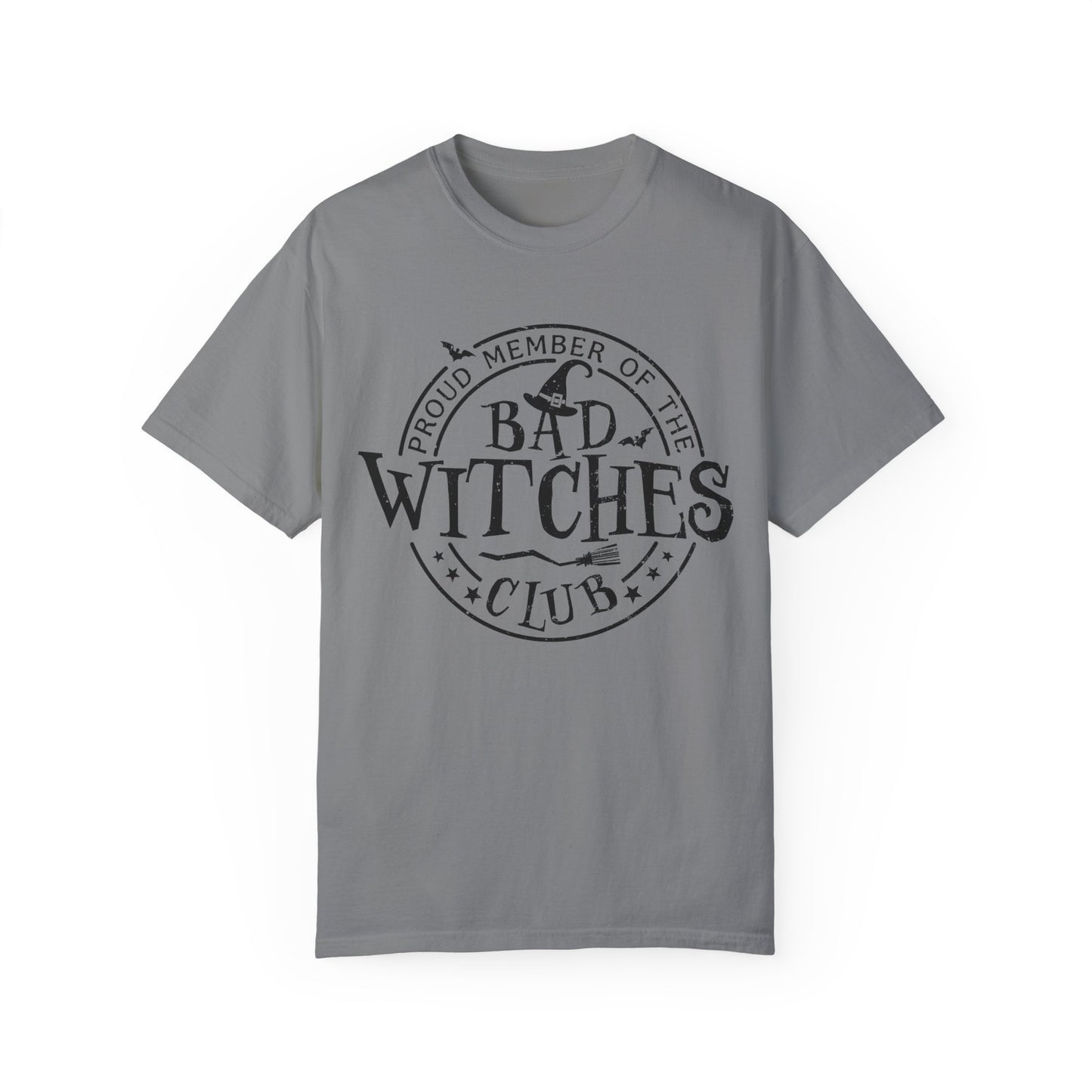 Bad Witches Club Unisex Garment-dyed Tee Comfort Color T-shirt - Halloween Holiday Season Gift Ideas
