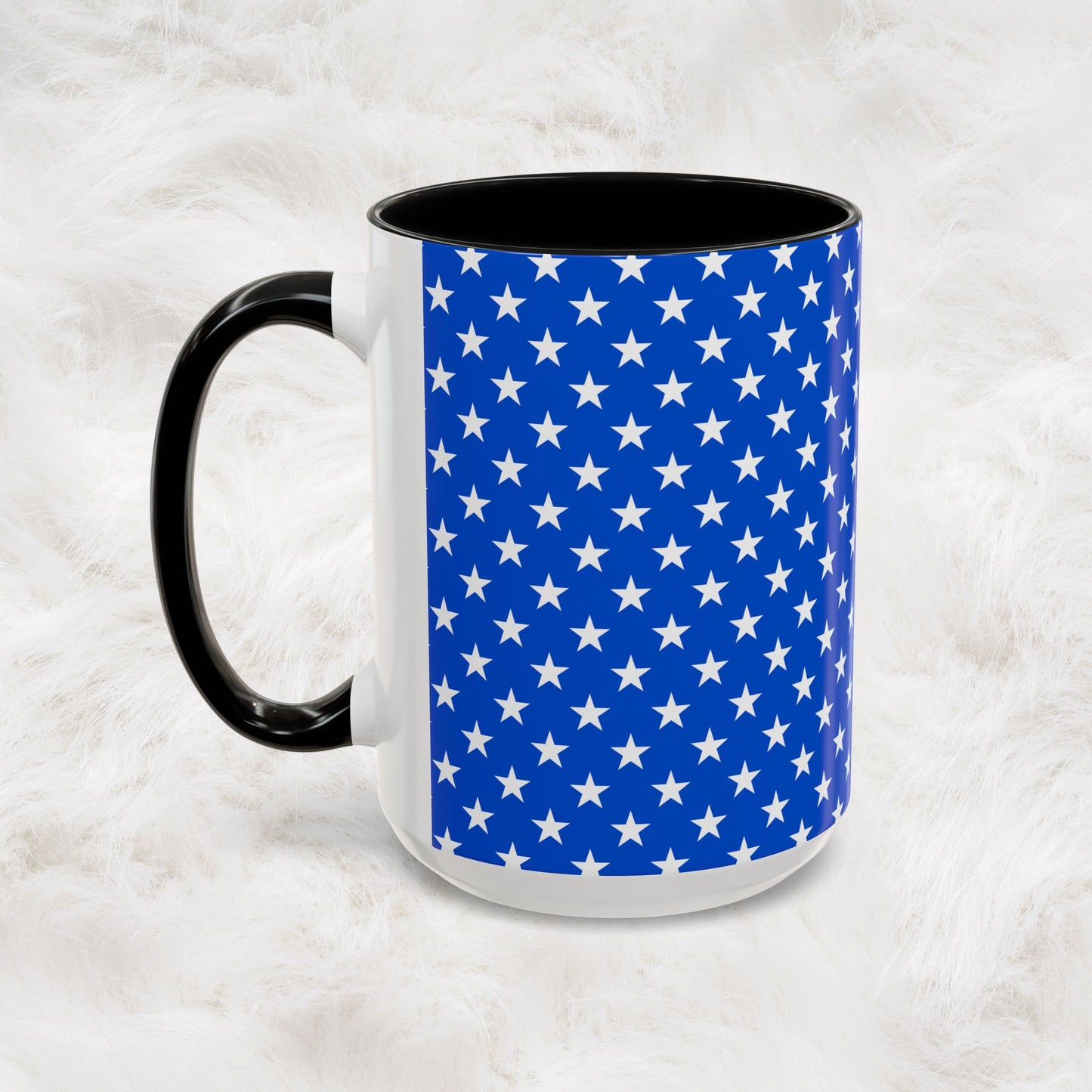 American Stars and Stripes USA Flag Accent Mug | Trending July 4th Gift Idea Coffee Tea Cup