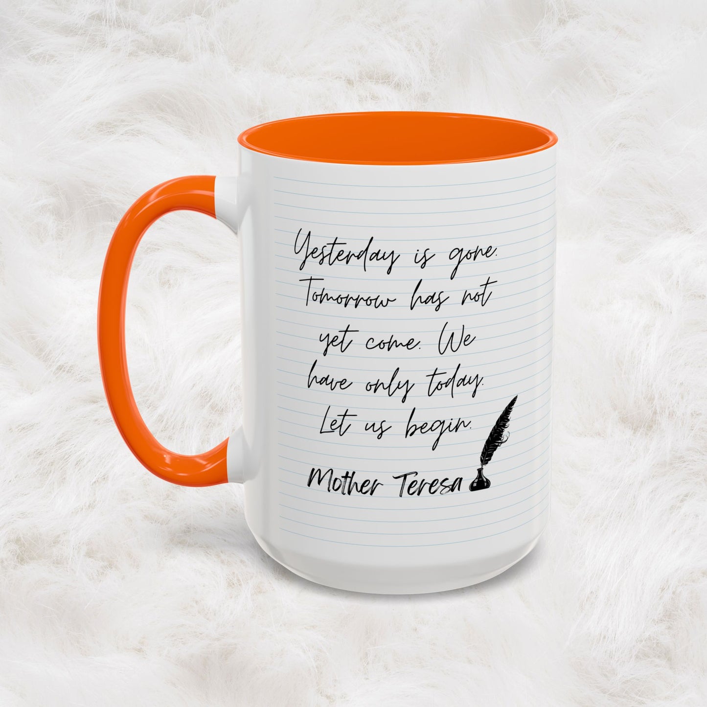 Learn With Mother Teresa Inspired Quotes Mug | Christian Gift Ideas
