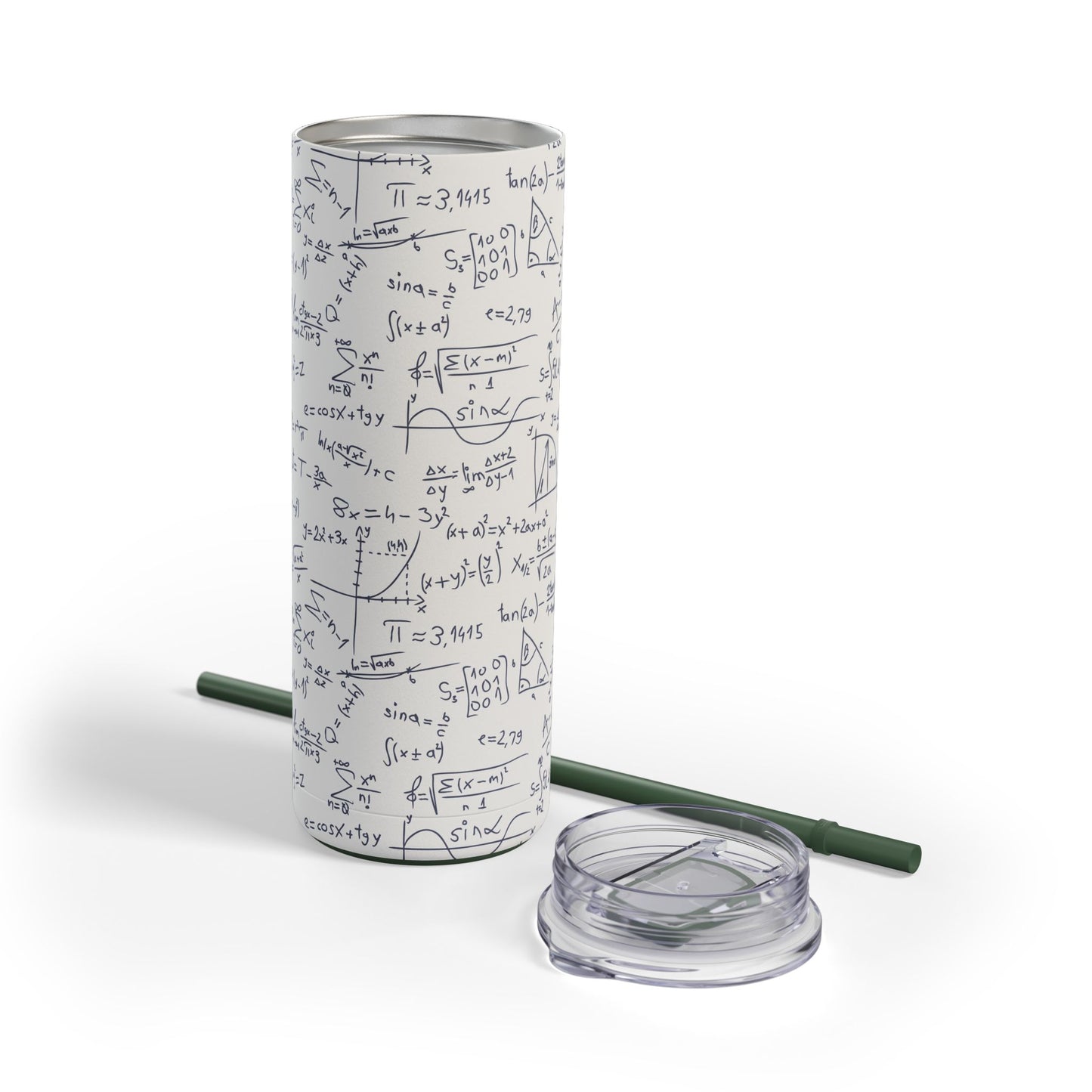 Mathematics Lovers Science Math Pattern Skinny Matte Tumbler Hunting Birthday Christmas Gifts