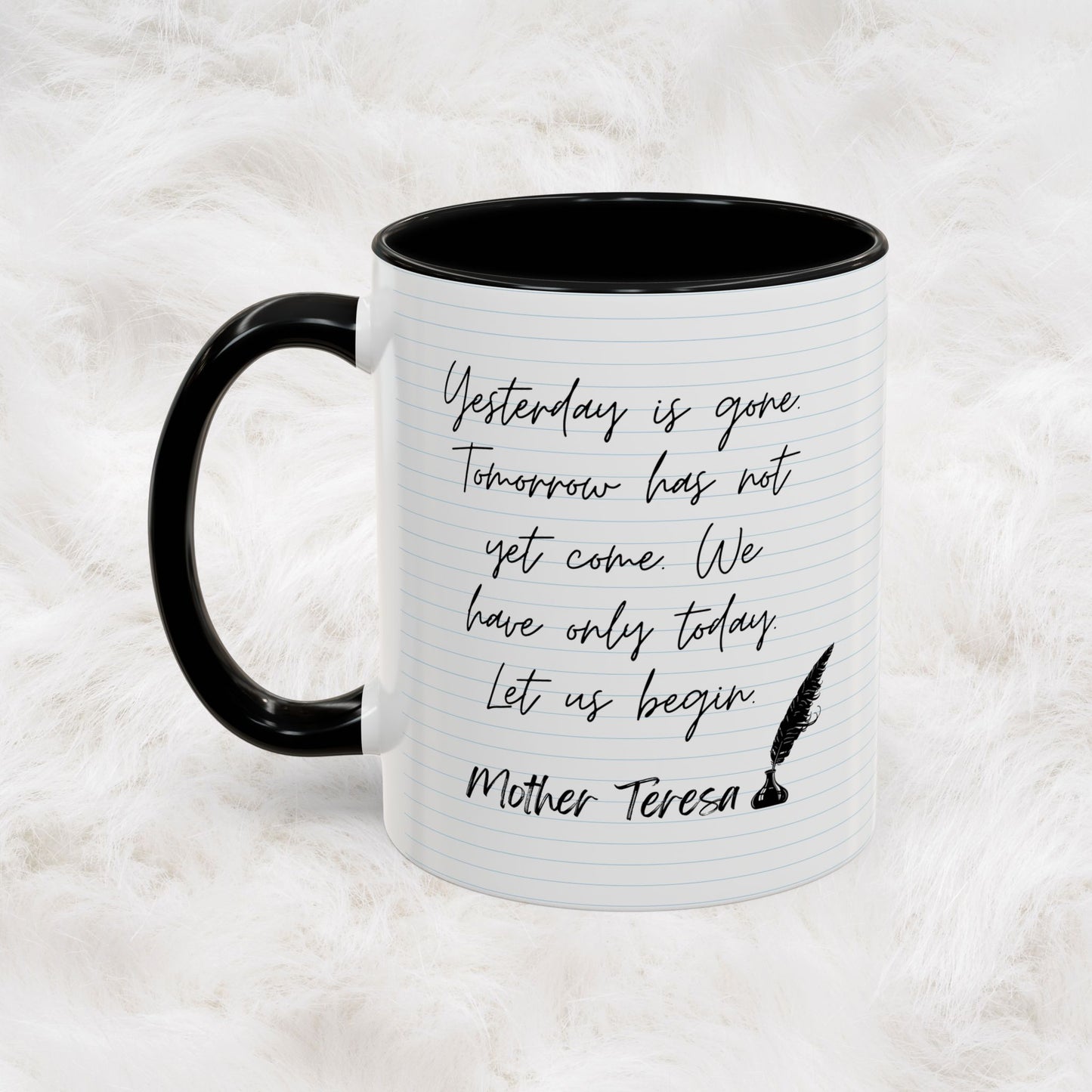 Learn With Mother Teresa Inspired Quotes Mug | Christian Gift Ideas