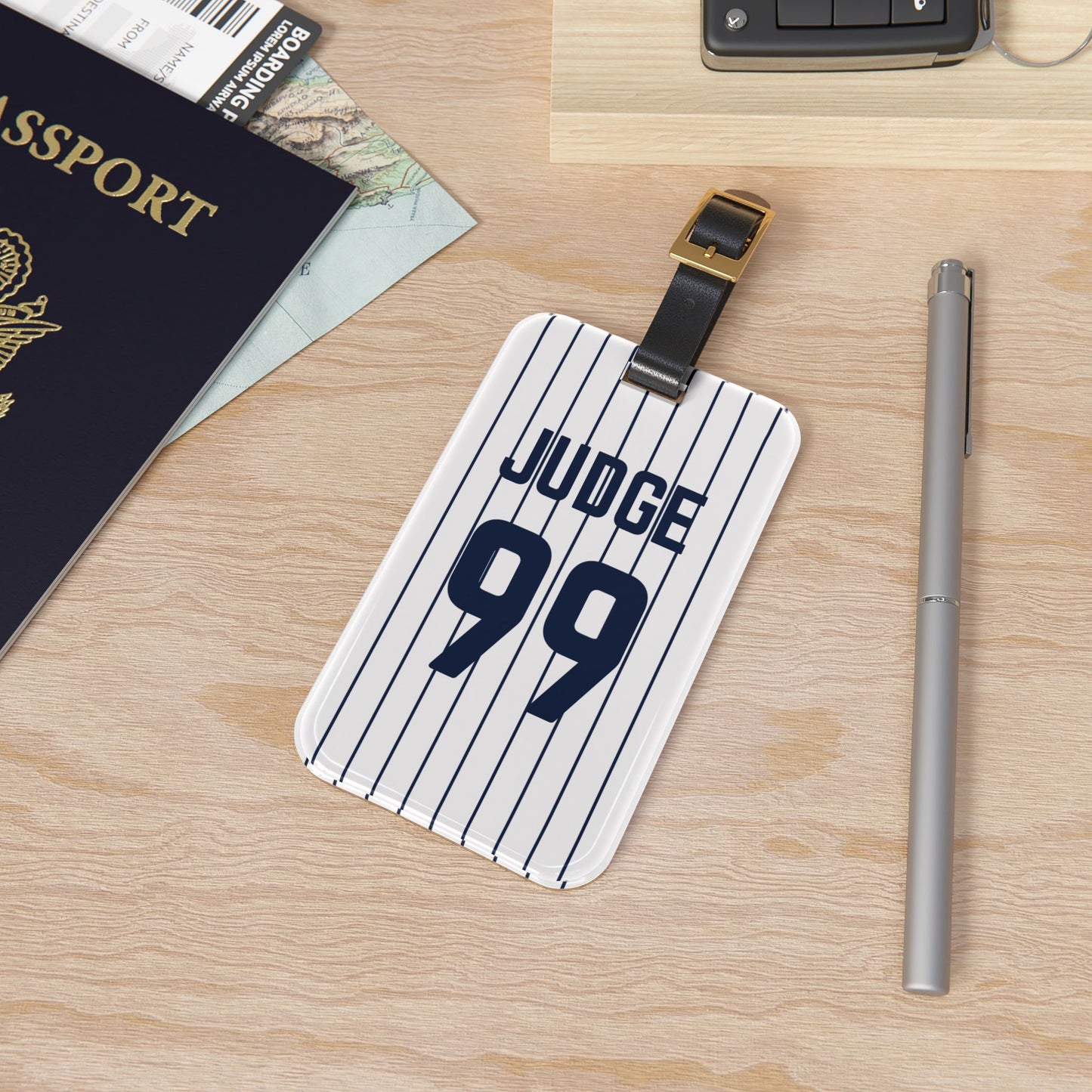 Personalized Name & Number Travel ID NewYork Yankees Sport Baseball Fan Luggage Tag | Vacation Birthday Christmas Gift