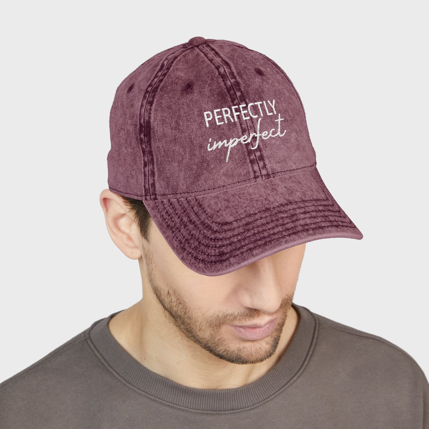 Funny Cute Perfectly Imperfect Vintage Embroidered Cap | Gift Ideas for Yourself and Your Loved Ones