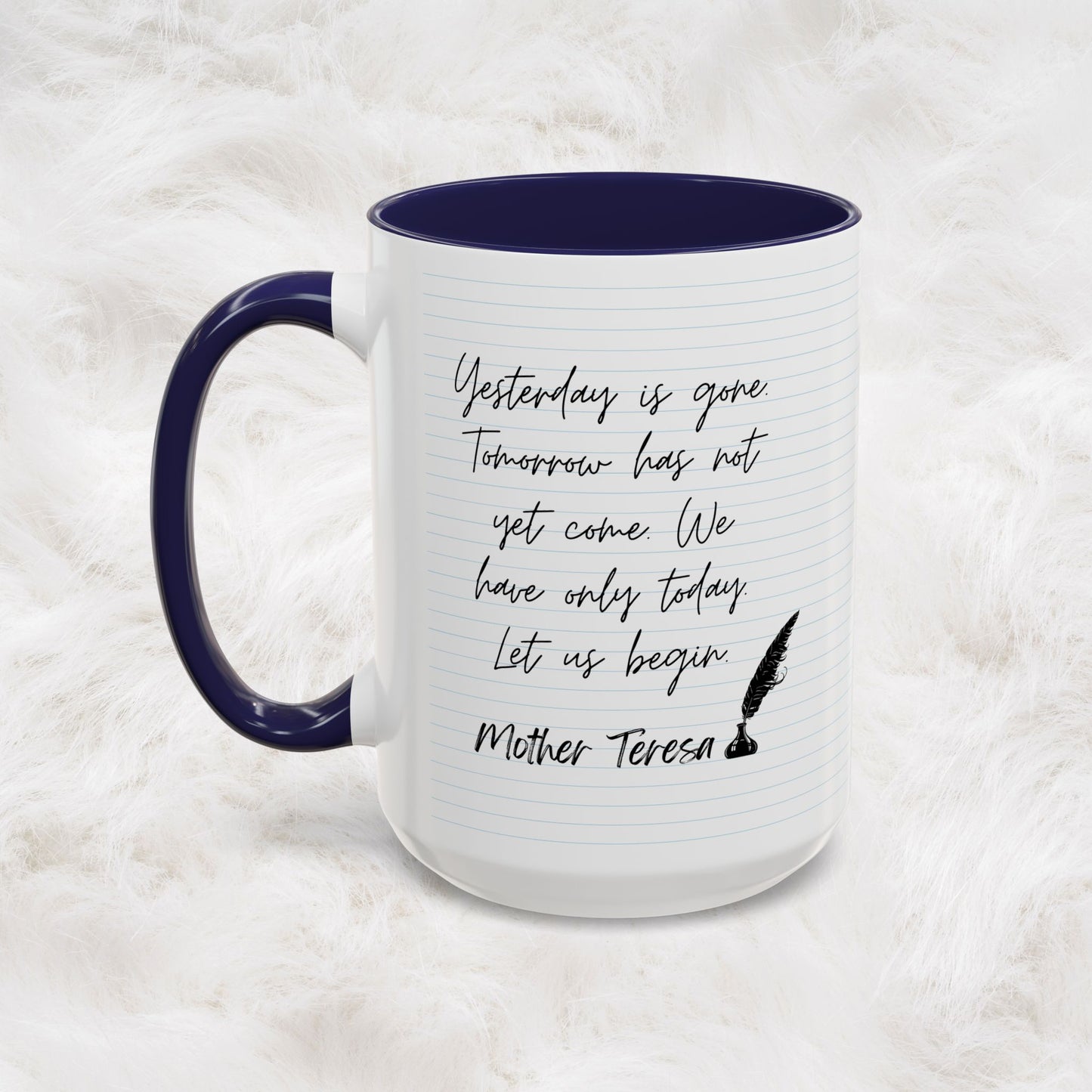 Learn With Mother Teresa Inspired Quotes Mug | Christian Gift Ideas