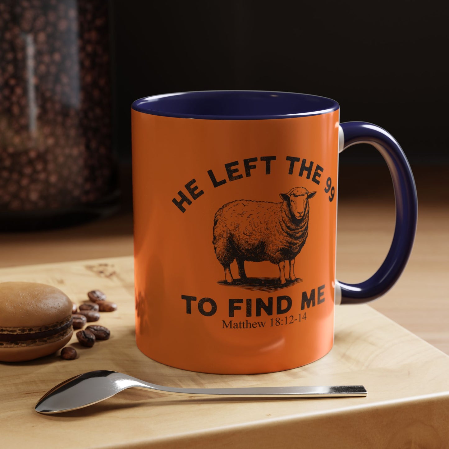 He Left the 99 Sheep Coffee Tea Mug — Inspirational Christian Matthew 18:12-14 Souvenir Cup