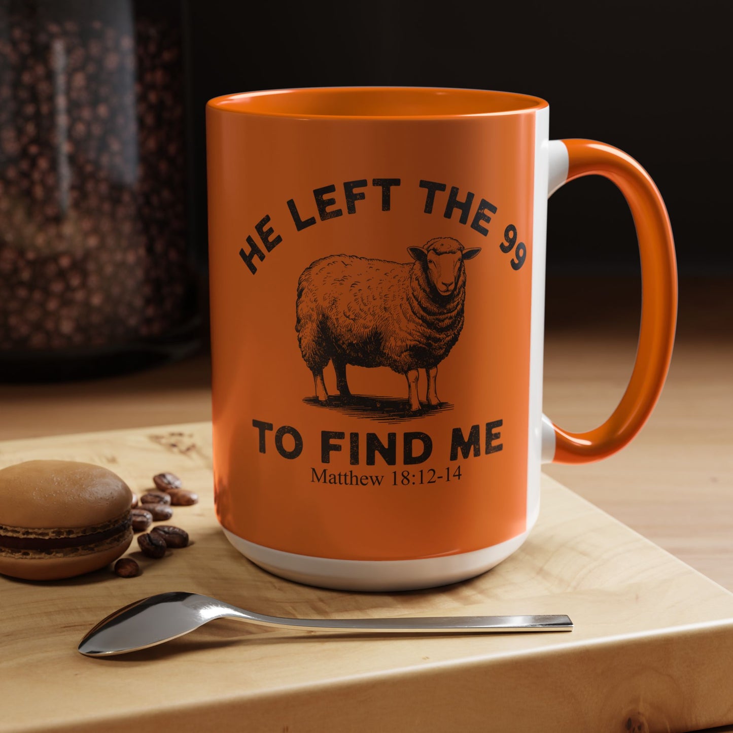 He Left the 99 Sheep Coffee Tea Mug — Inspirational Christian Matthew 18:12-14 Souvenir Cup