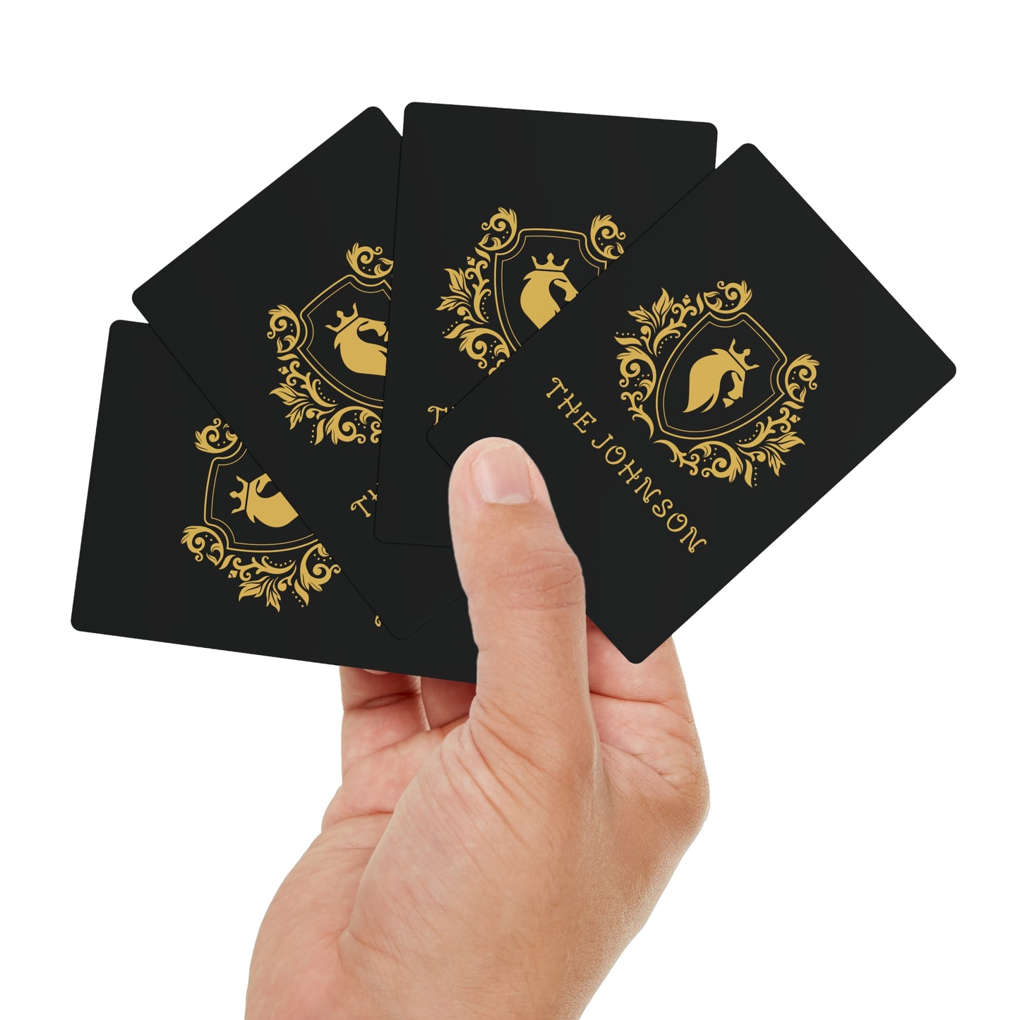 Personalized Family Name Lion King Poker Playing Cards Set | Souvenir Play Card for Pet Lover | Hunting Christmas Birthday Gift