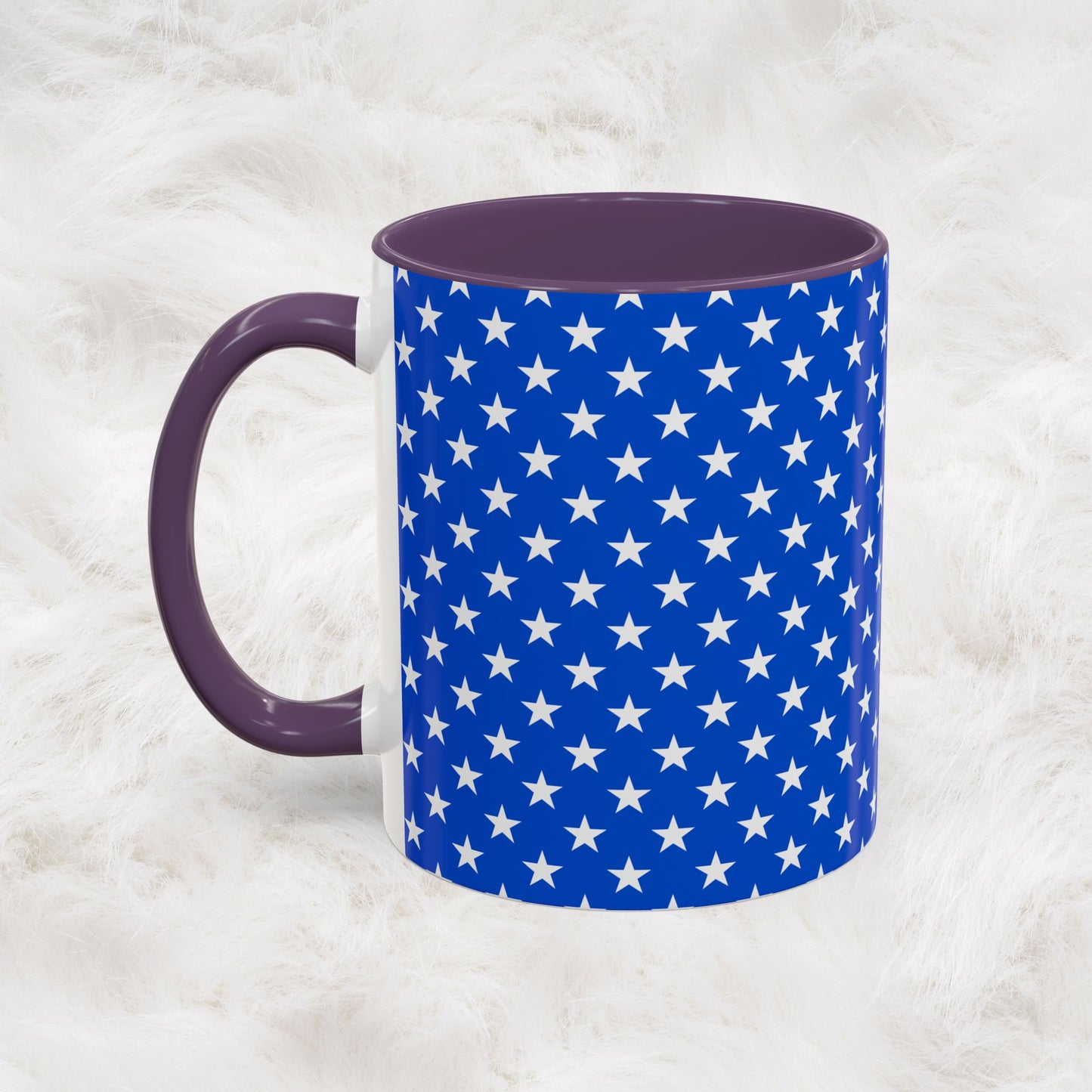 American Stars and Stripes USA Flag Accent Mug | Trending July 4th Gift Idea Coffee Tea Cup