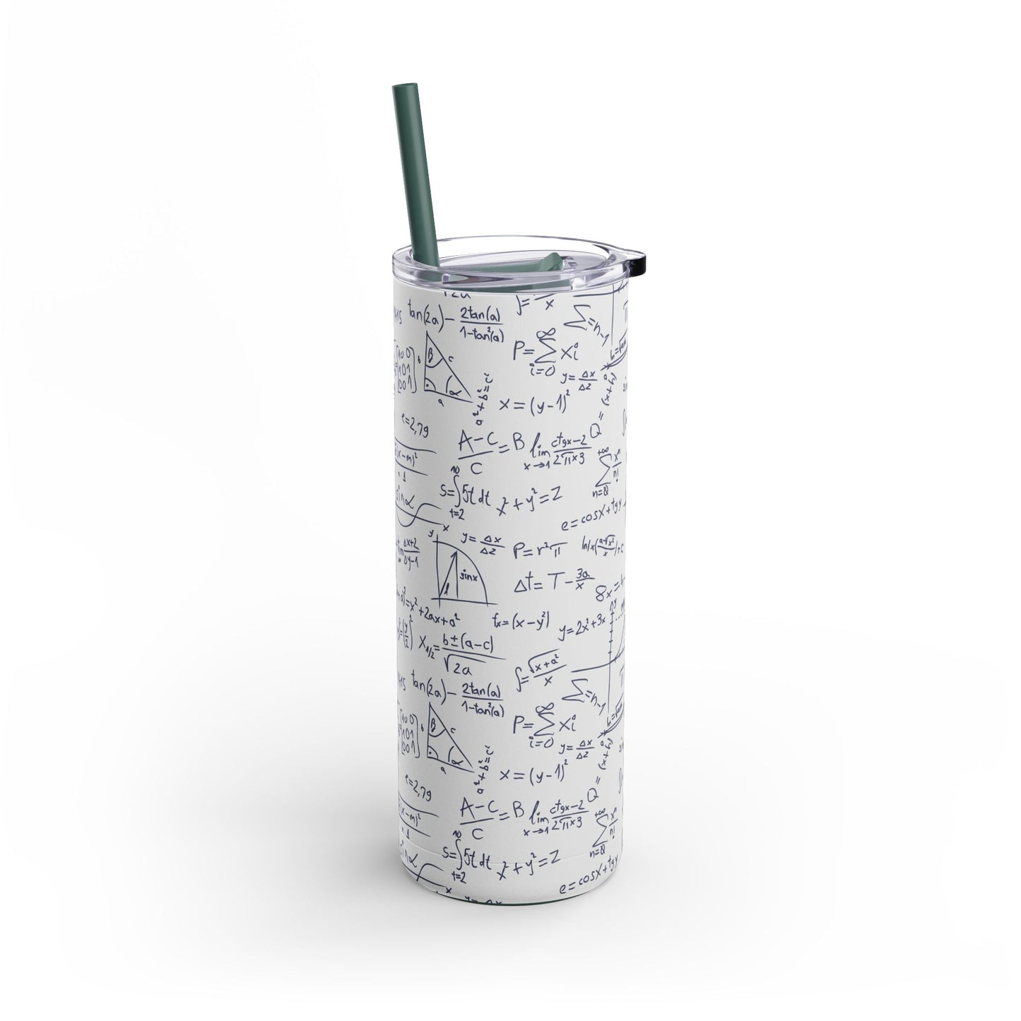 Mathematics Lovers Science Math Pattern Skinny Matte Tumbler Hunting Birthday Christmas Gifts