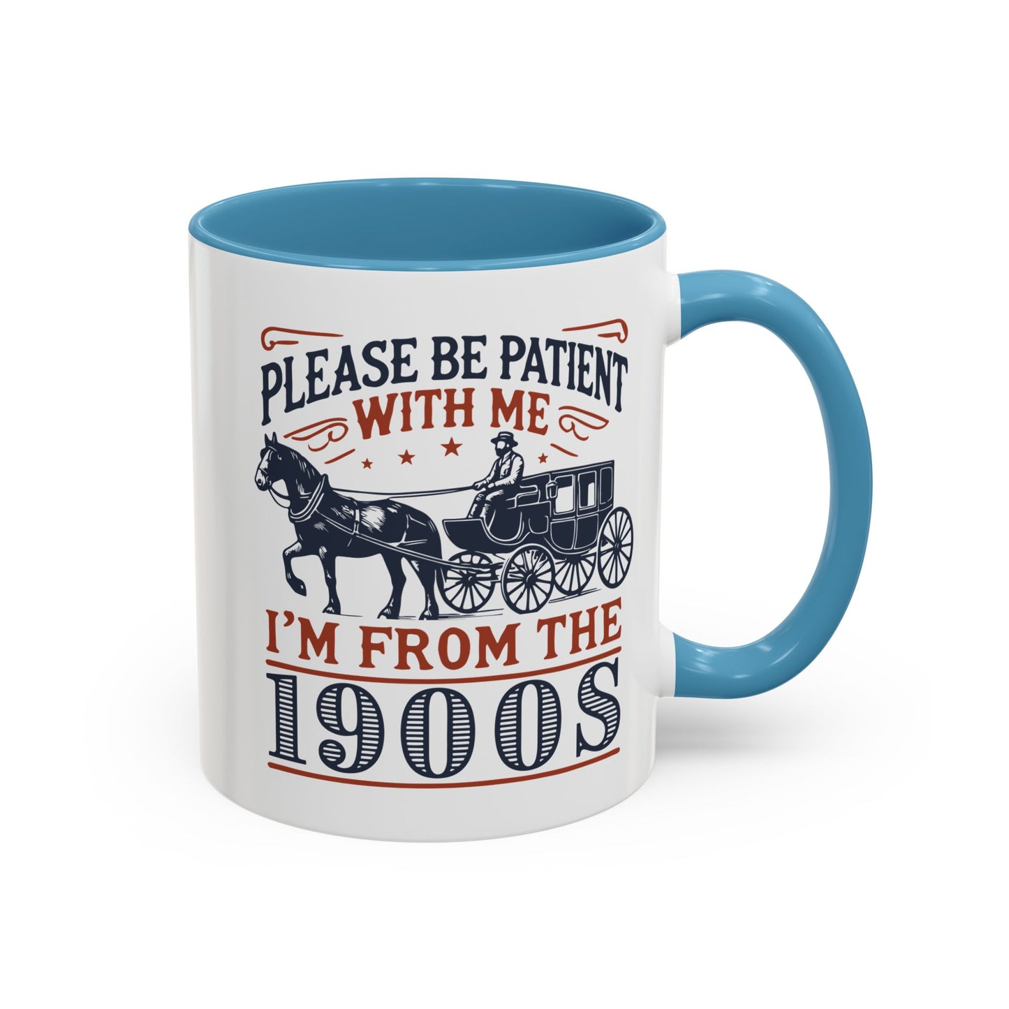 Vintage Retro Vibe Coffee Tea Mug - Hot Trending Navy Blue Merch Gift